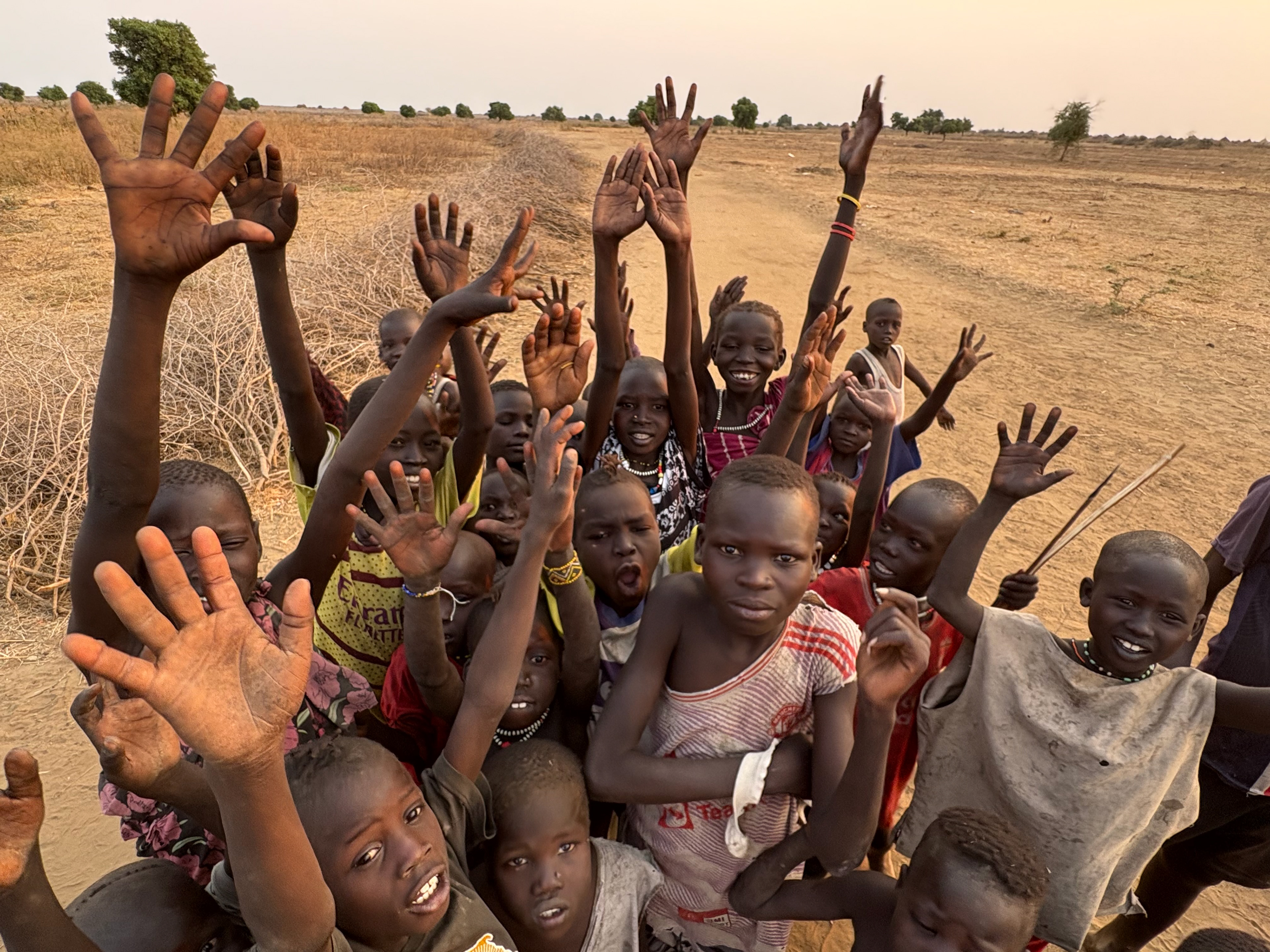 Singing with the children!