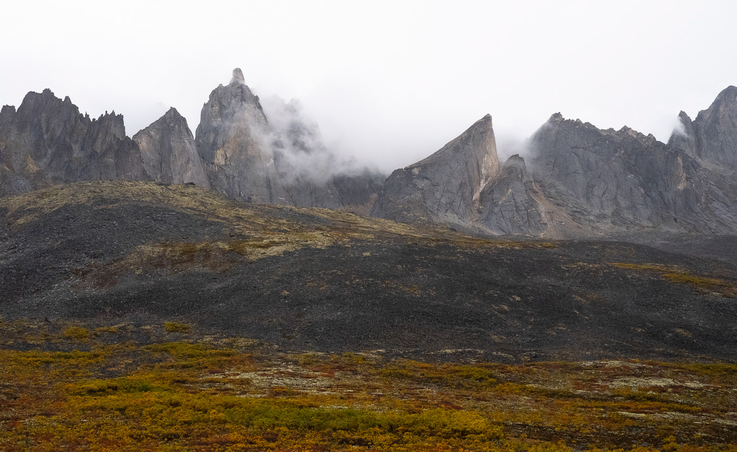 Tombstone Mountain range