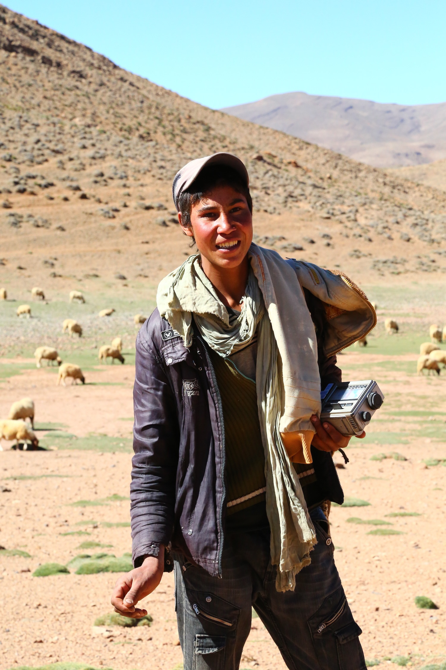 Shepherd at the foot of Atlas Mtns