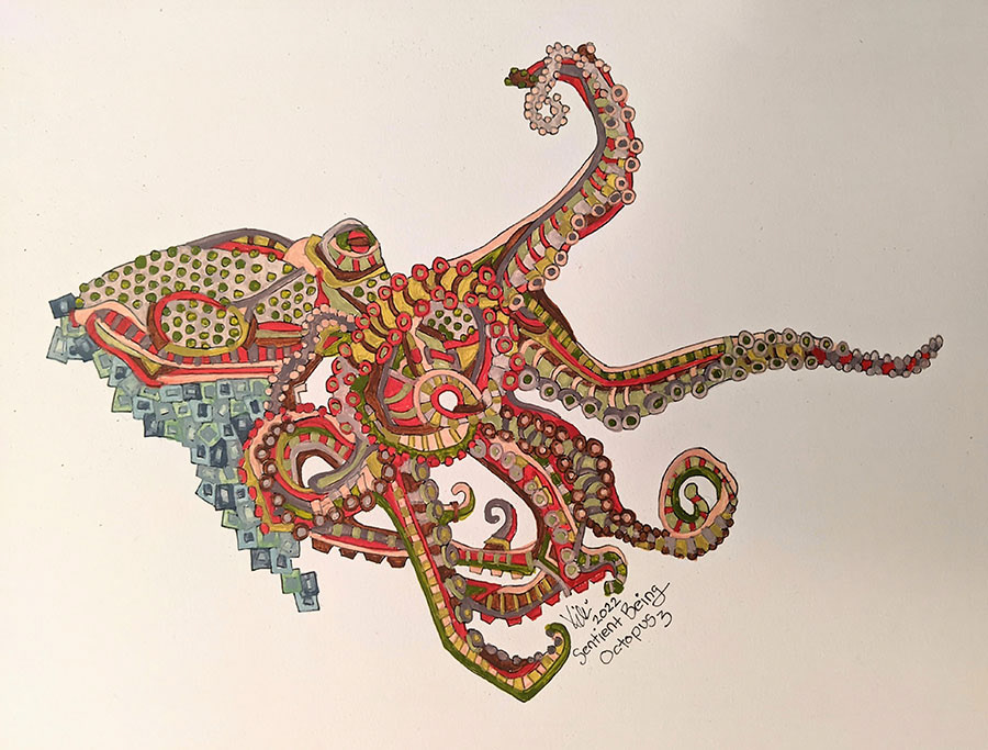 SOLD - Octopus Three