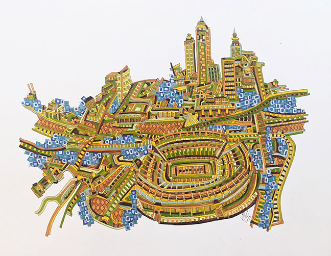 SOLD - Cleveland Featuring Browns Stadium