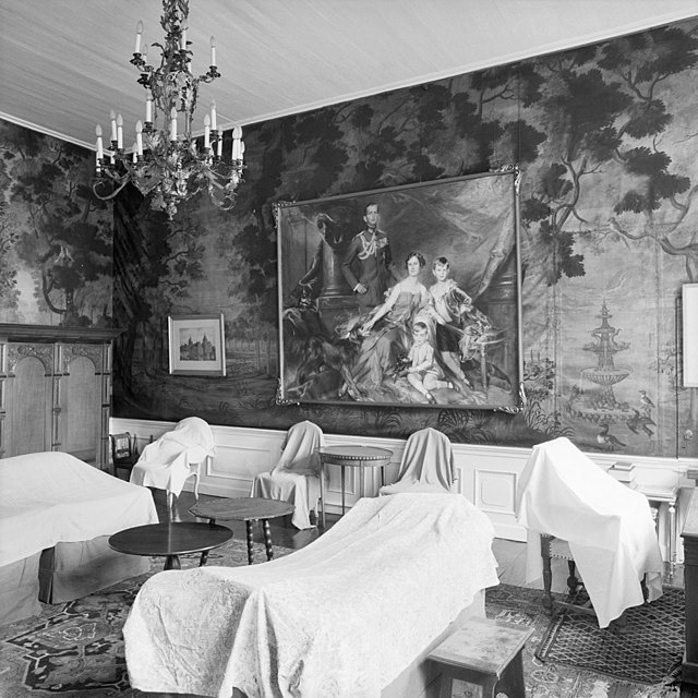 Woonkamer bovengalerij in 1984