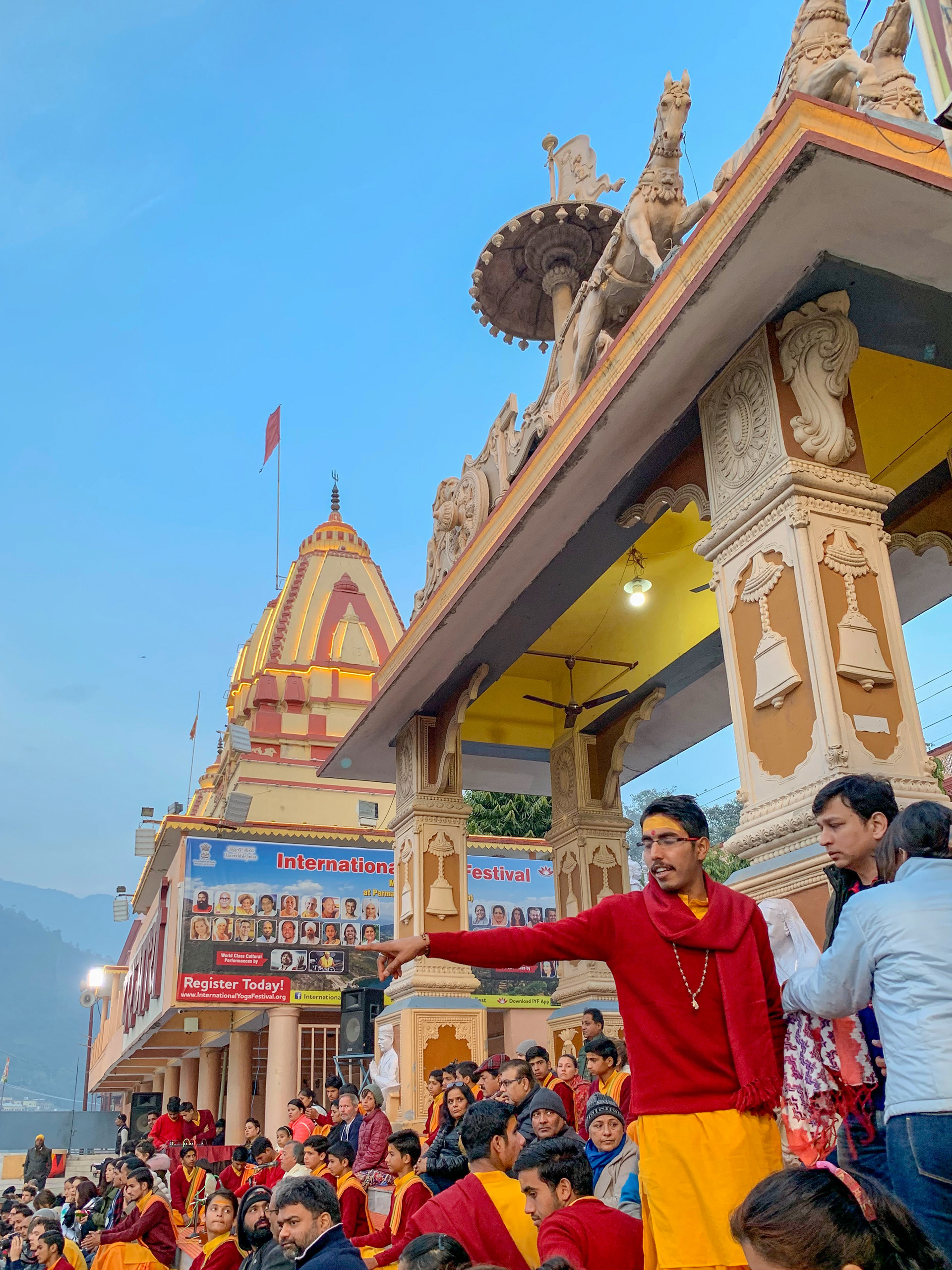 Bij de Ashram aan de Ganges
