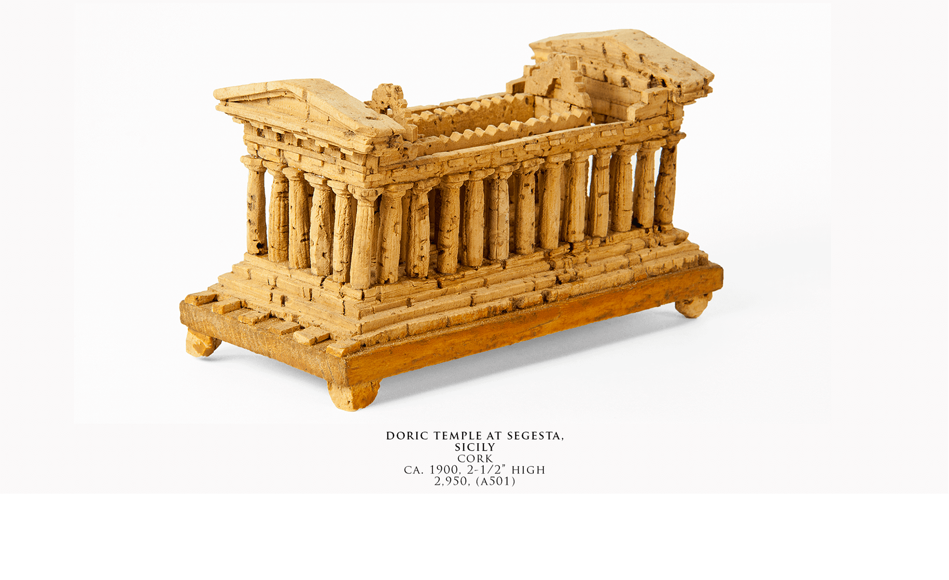 Dorische tempel van kurk te koop bij Piranesium
