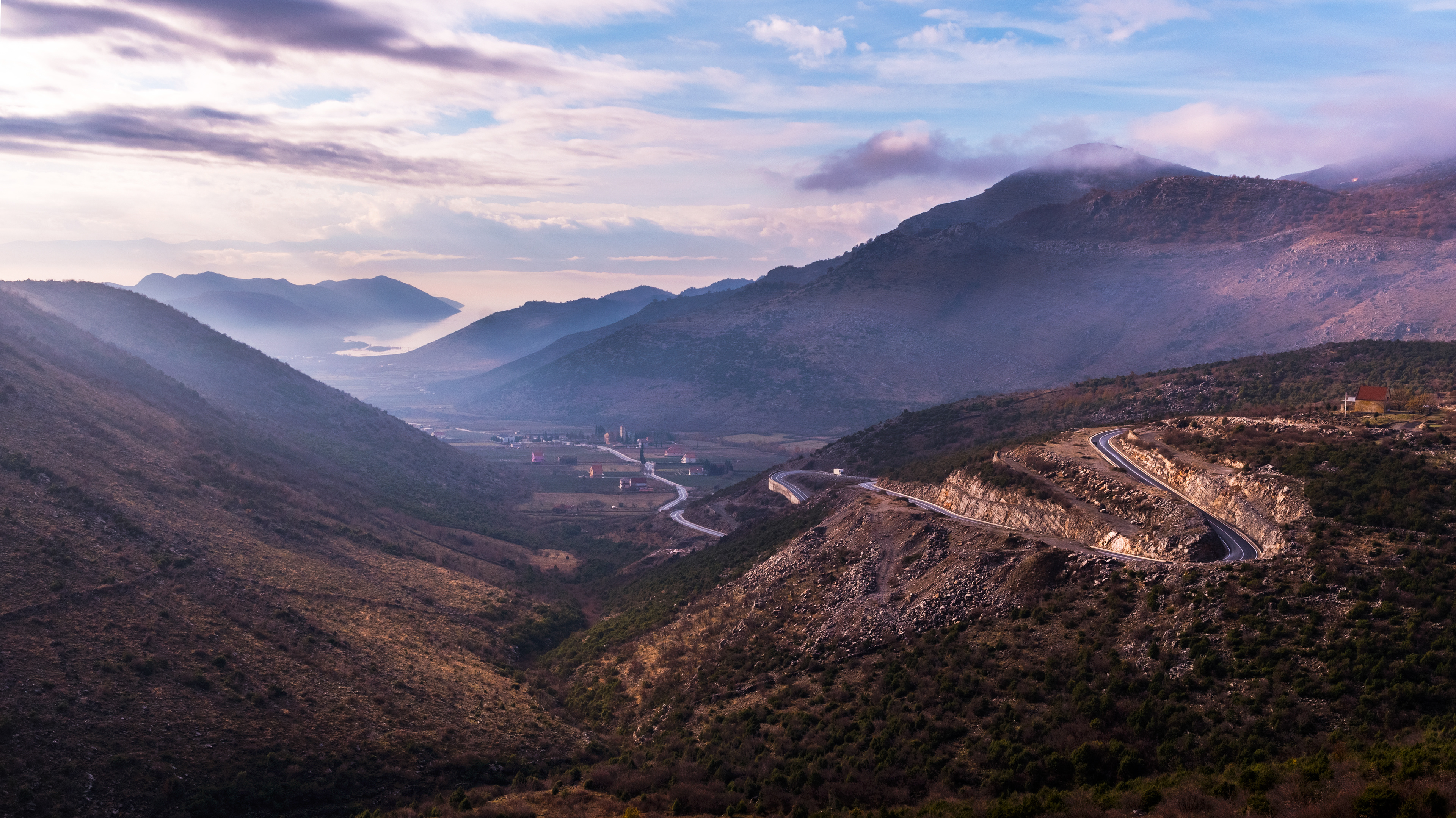 SH20 near Brigjë, Albania, December 2018