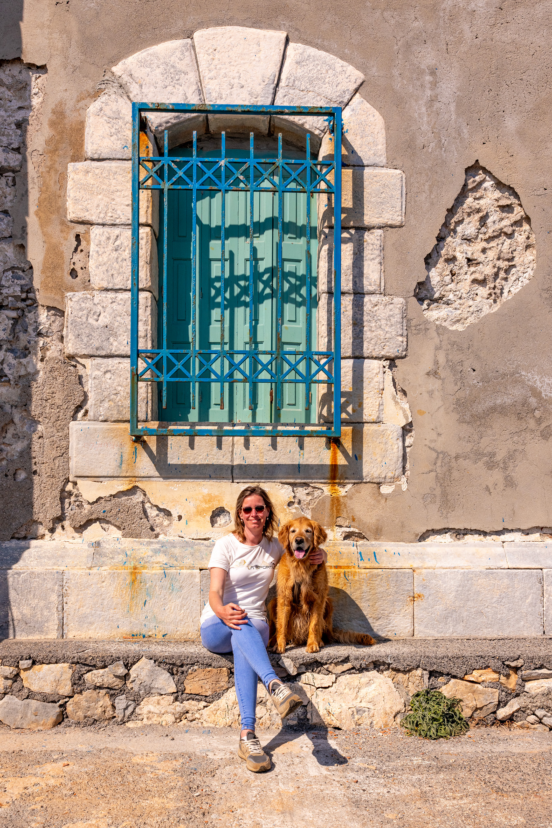 With Sabine at Mani Peninsula, Greece.