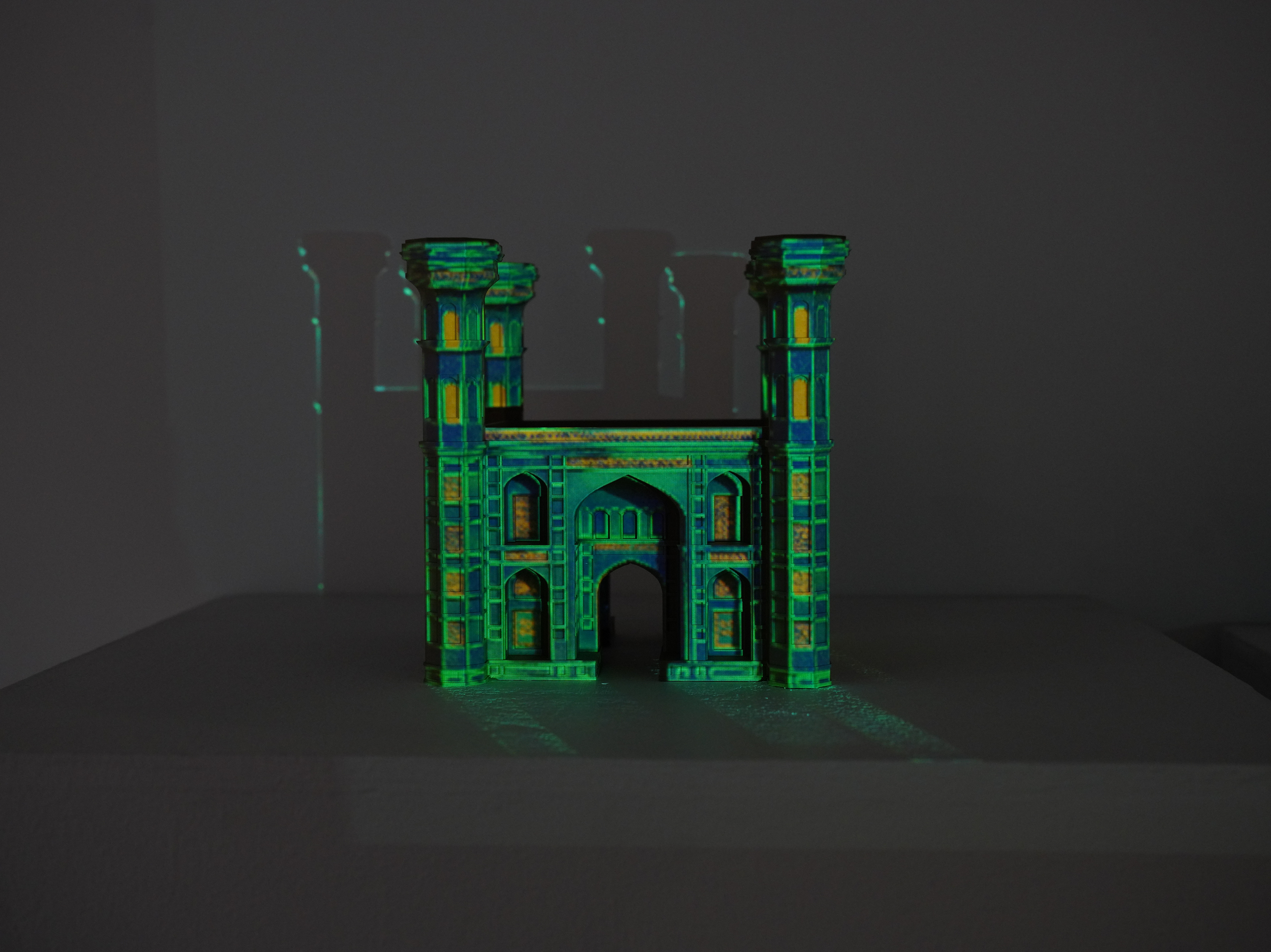 PROJECTION MAPPING ON 3D PRINT "CHAUBURJI"