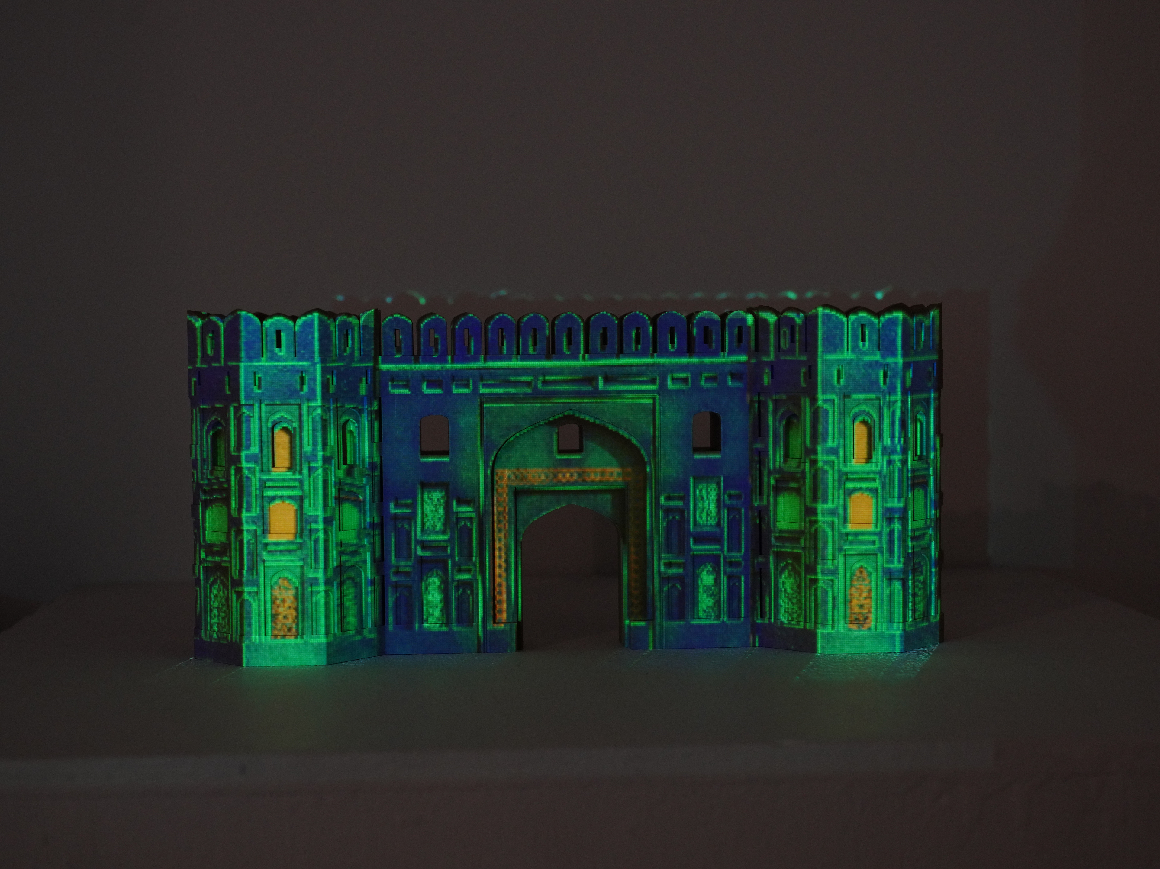 PROJECTION MAPPING ON 3D PRINT "MASTI GATE"