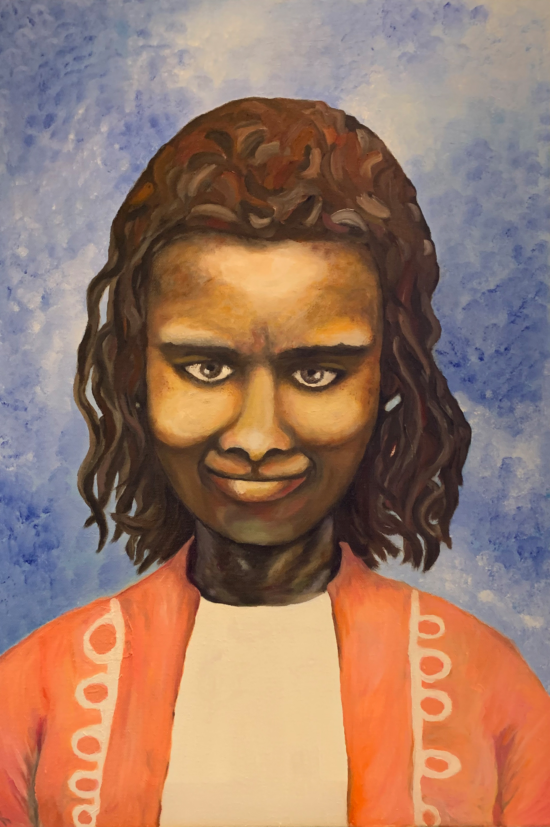 Portrait of Mother - oil painting