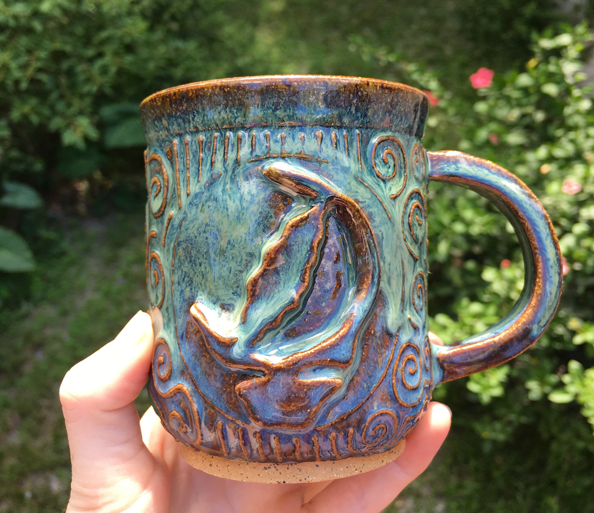 Brown speckled / Front