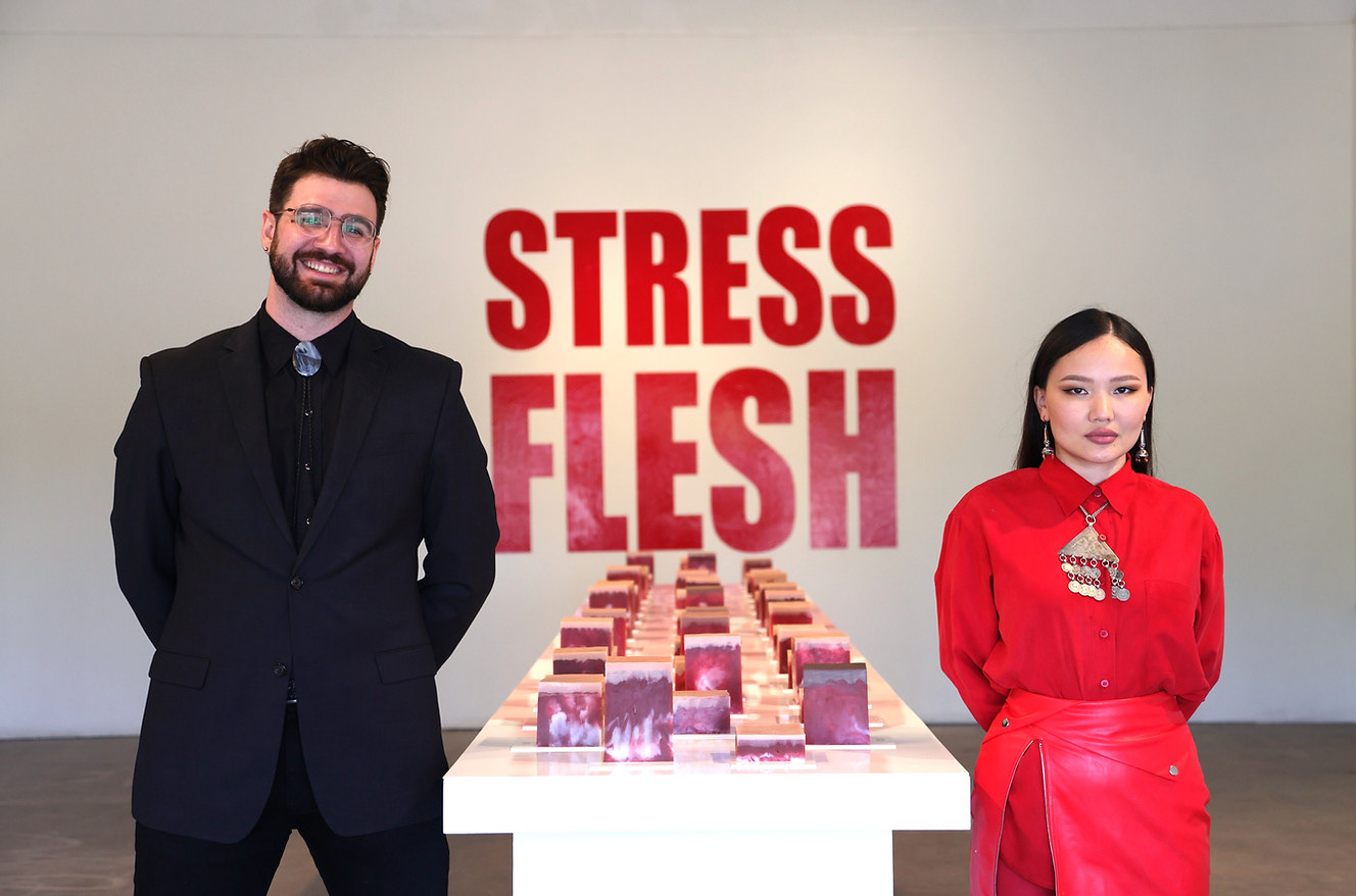 Josh Brown Ph.D (l) and Aziza Abdieva MFA (r)
