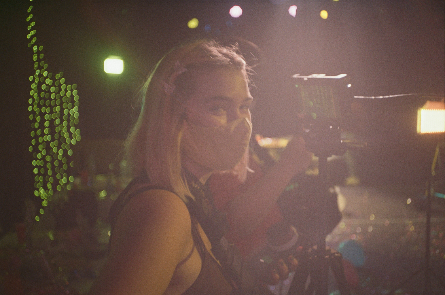 On set of 'Pram Night'