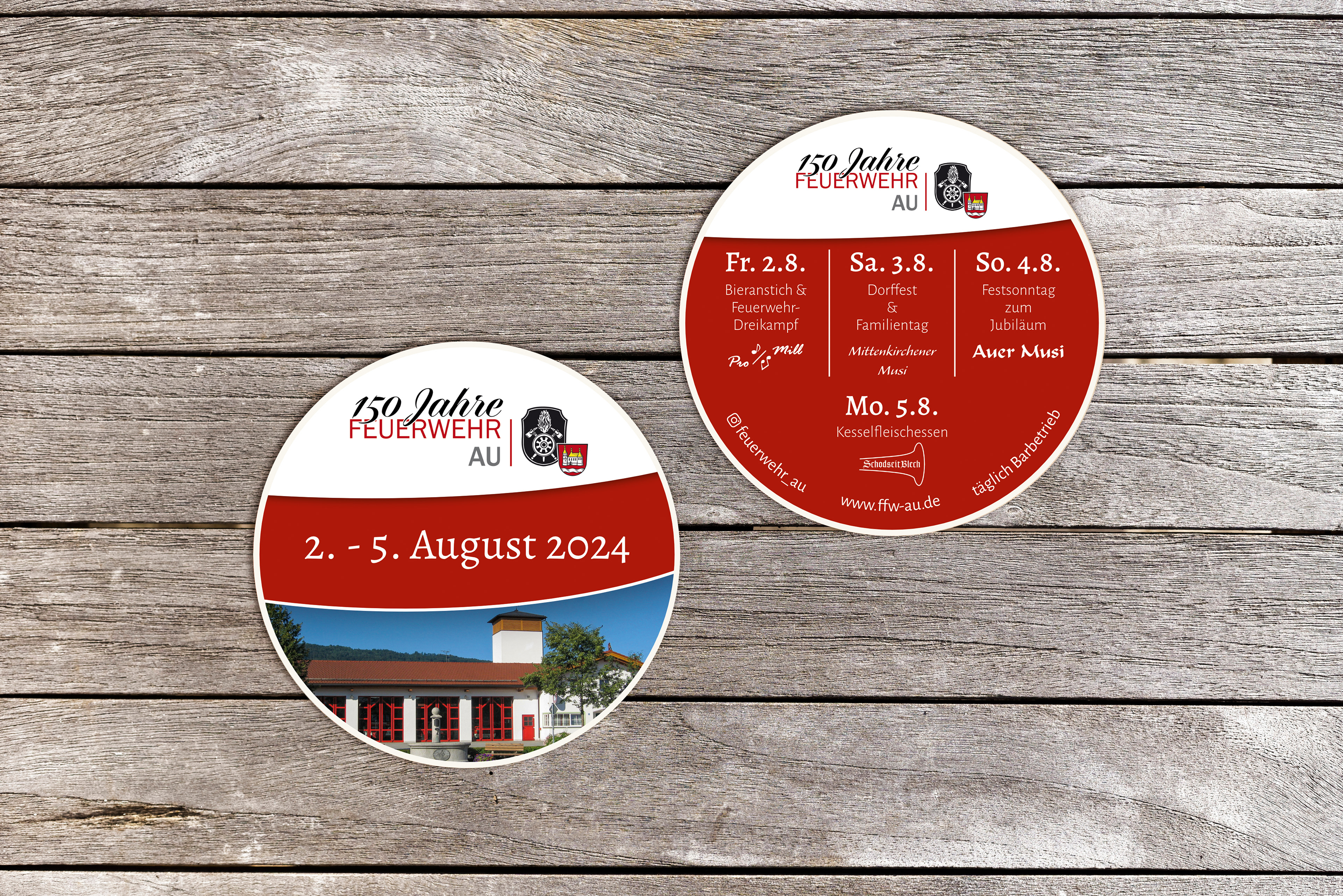 150 Jahre Feuerwehr Au | Bierdeckel