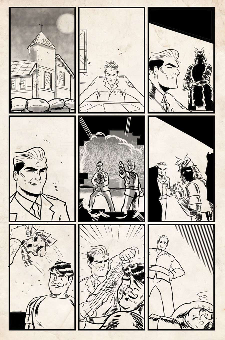 Sgt. Stee/Samurai Slasher Crossover