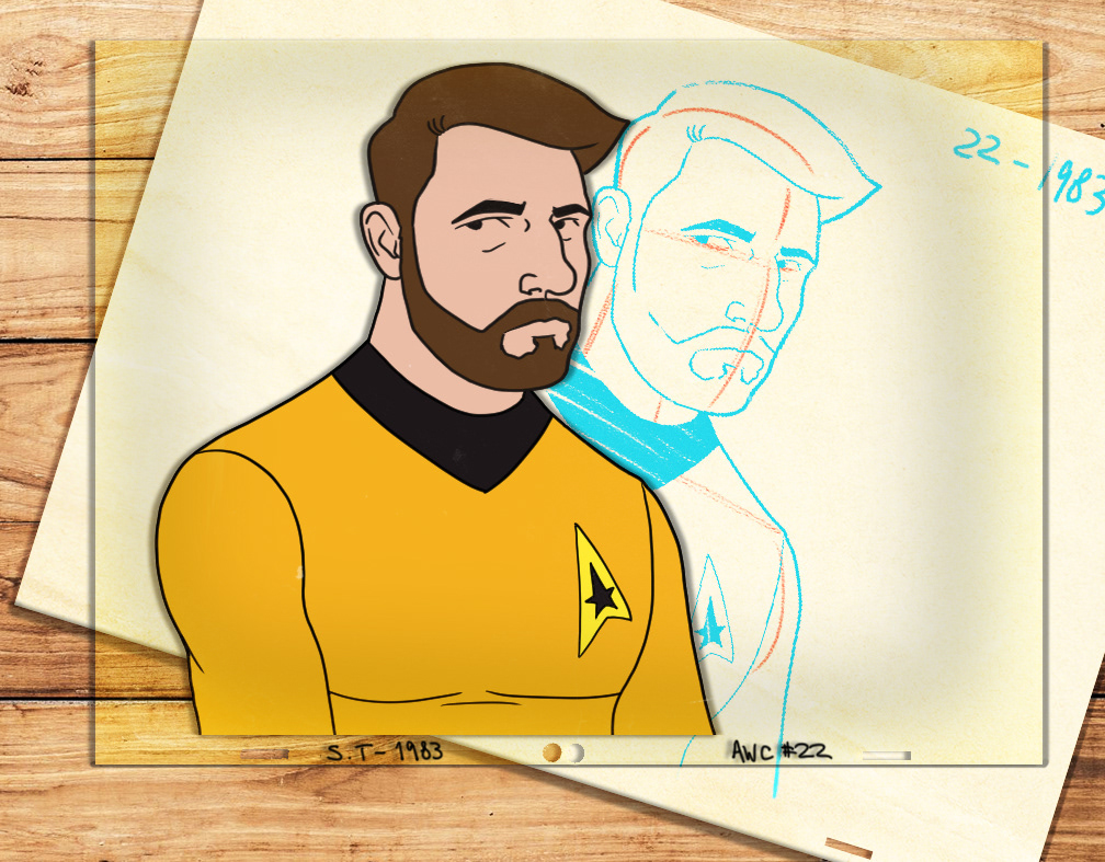 Star Trek TAS style - Self Portrait