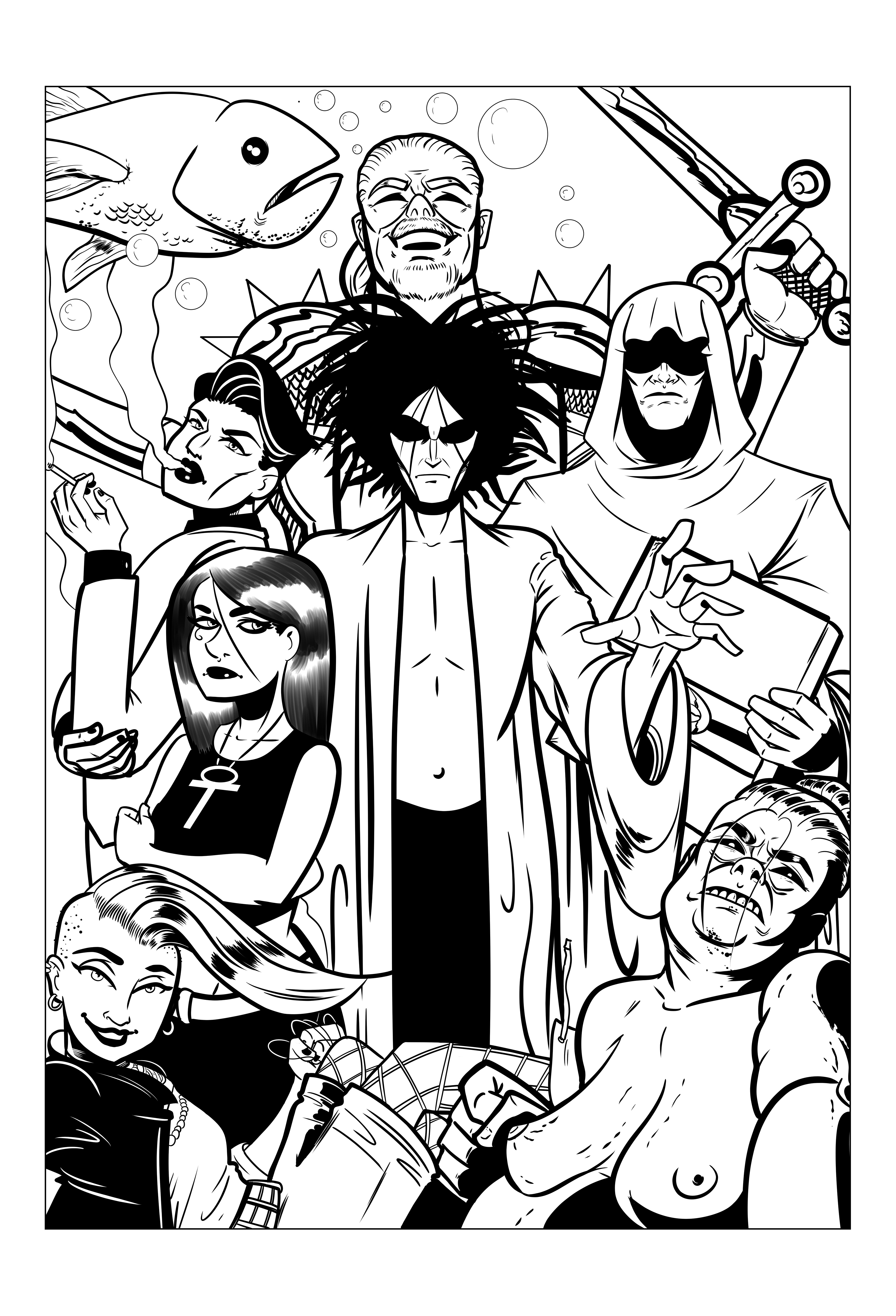 Sandman Commission. Inks