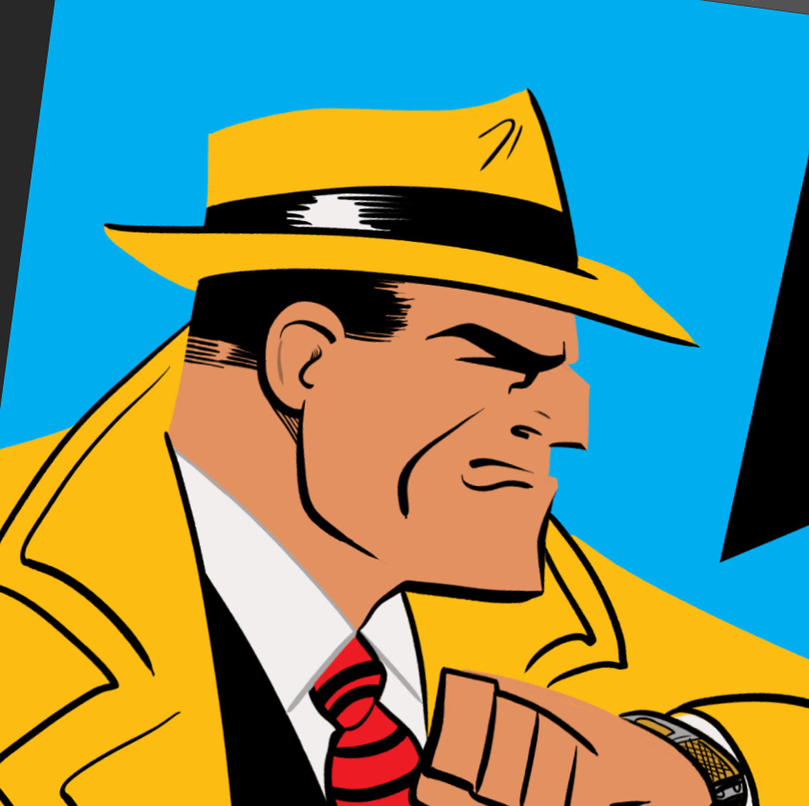 Dick Tracy pin-up