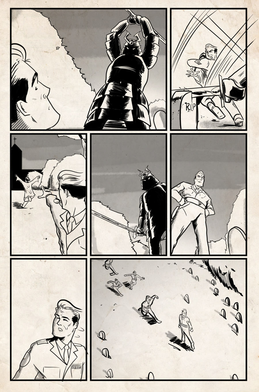 Sgt. Stee/Samurai Slasher Crossover