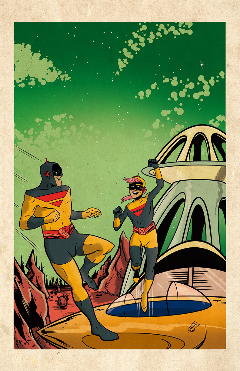 Captain Cosmic Pin Up