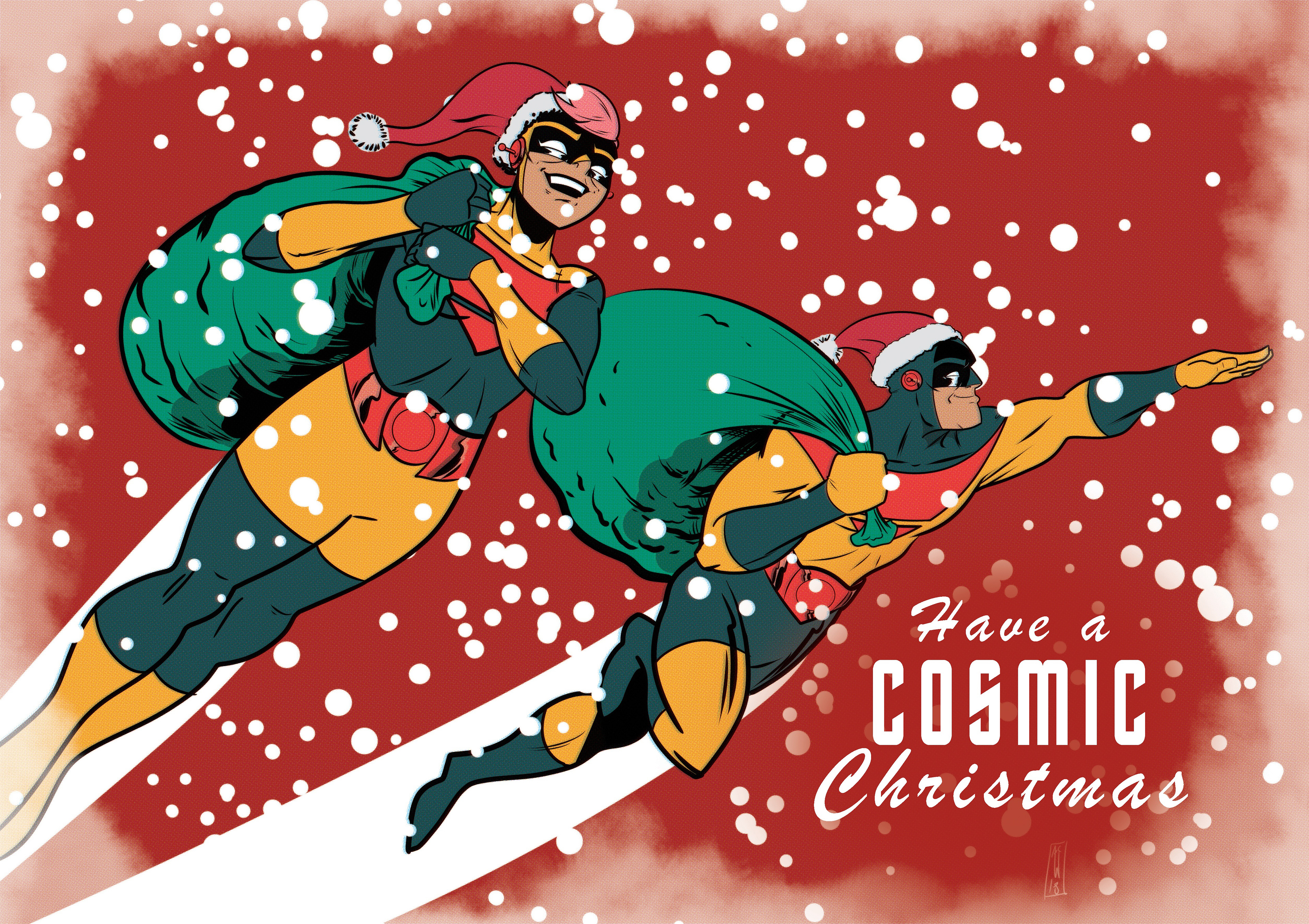 Captain Cosmic Christmas Piece