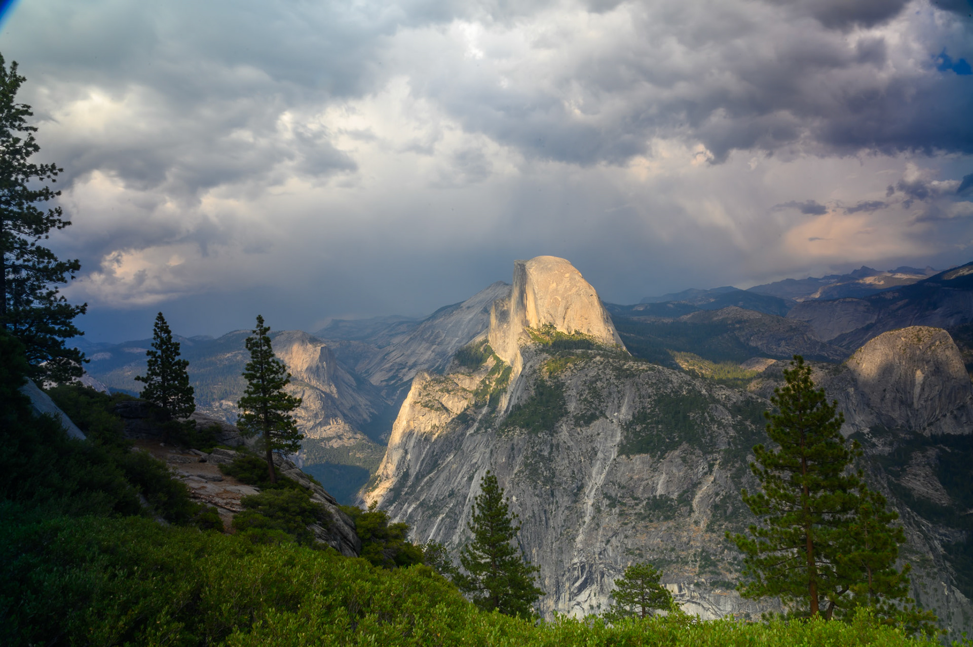 Thunderstorm Over Half Dome