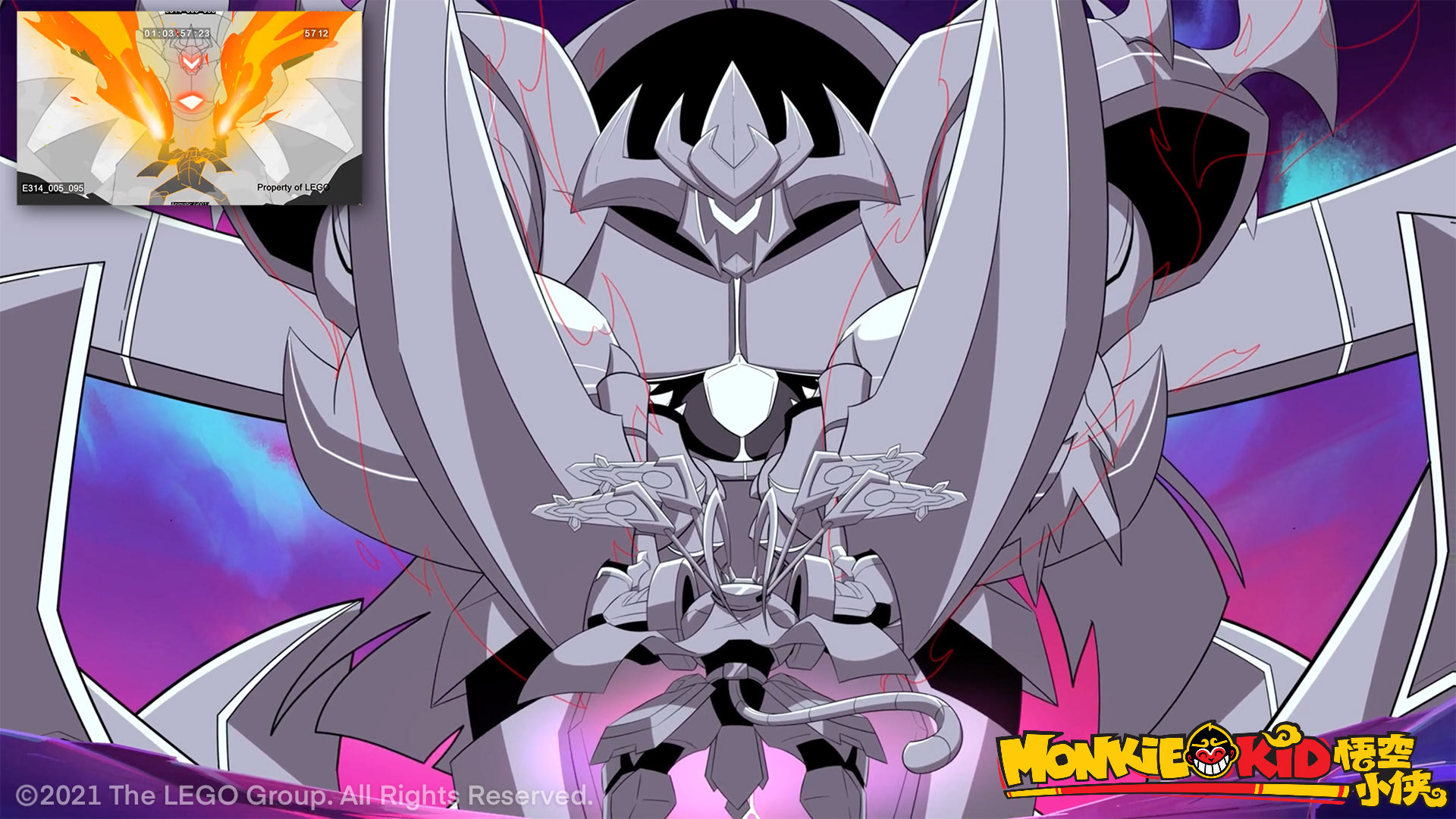 Lego Monkie Kid: Season 3 Character Layout. LBD Mech drawn by Francesco Giglio