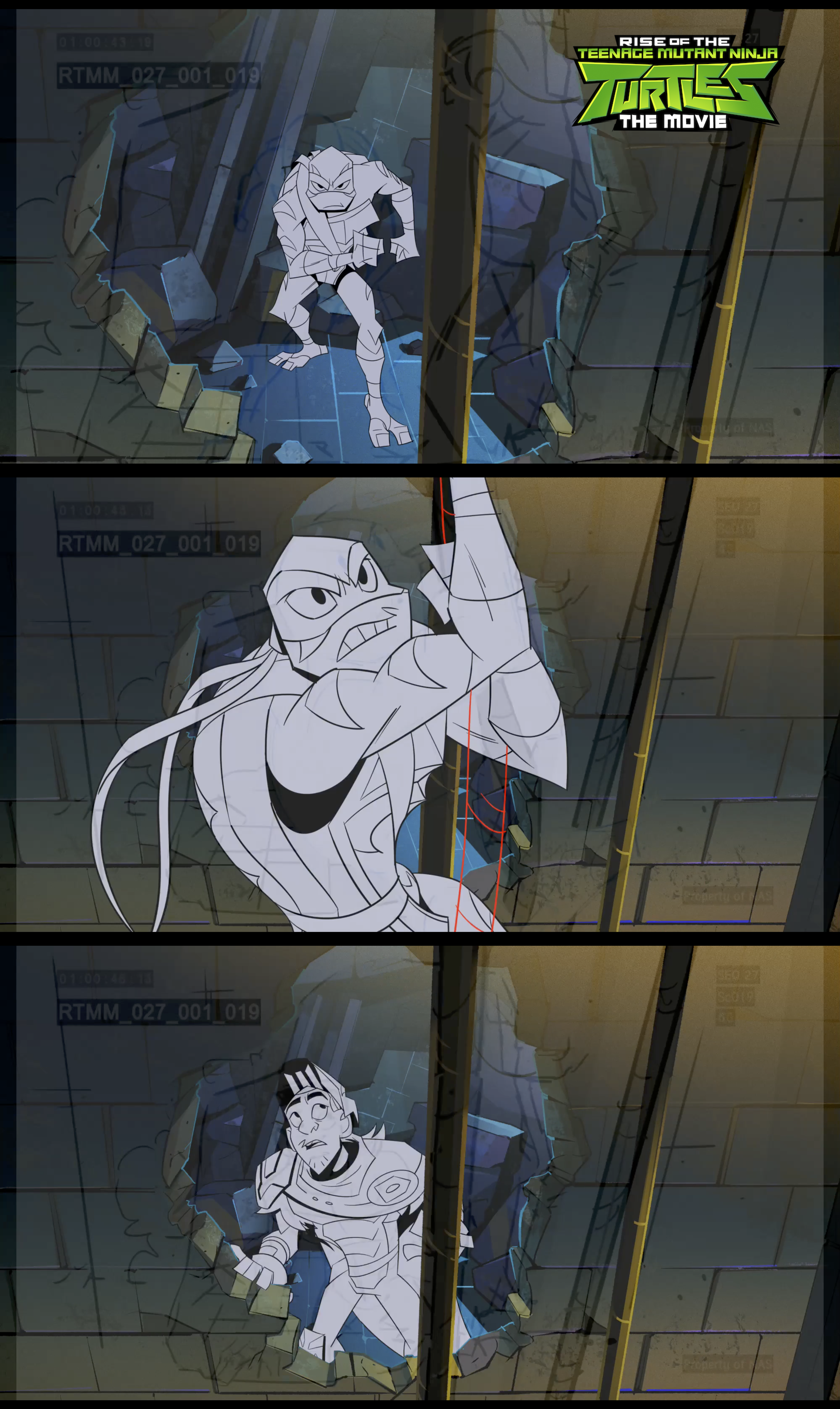 Rise of the TMNT: The Movie - Character Layout