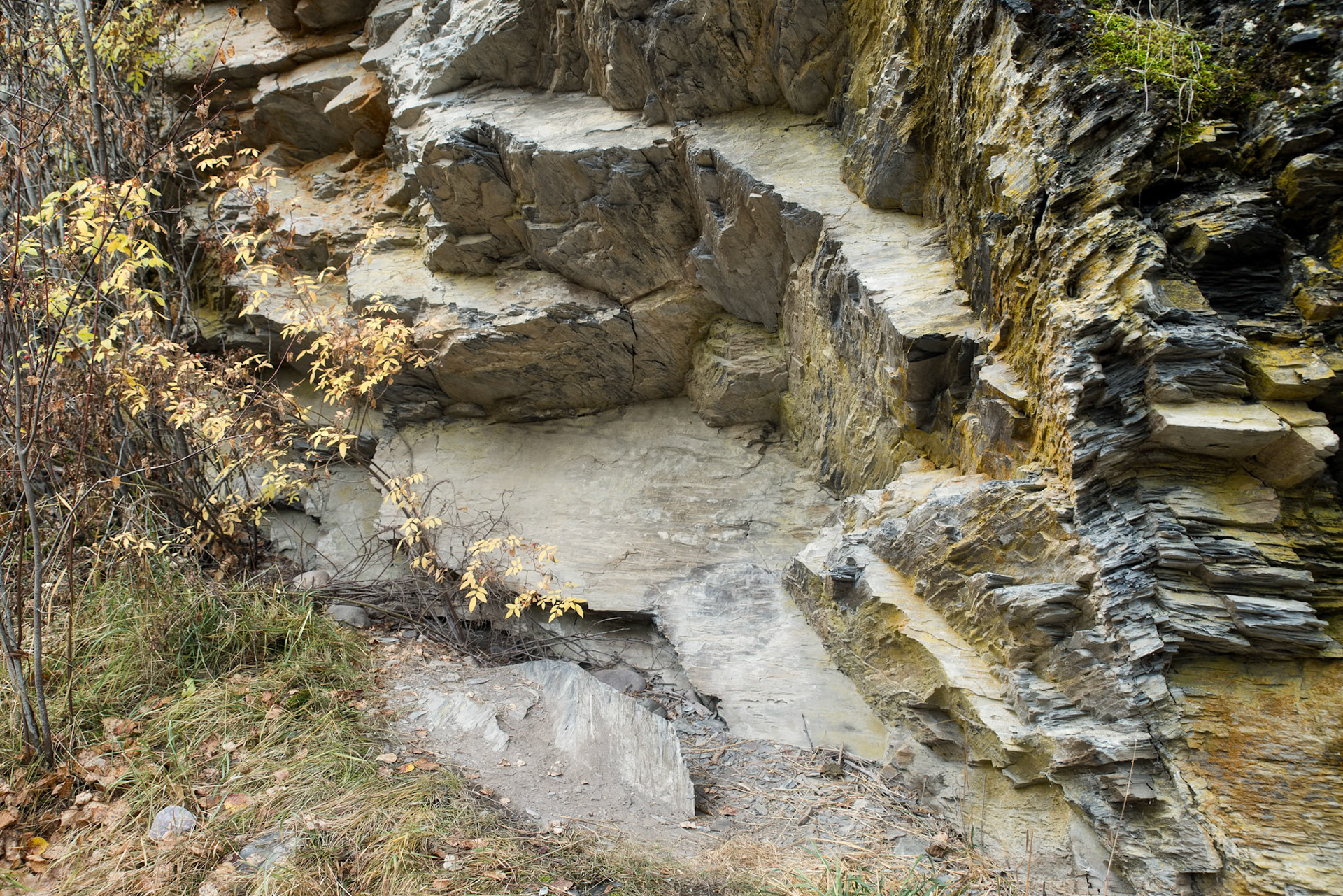 Slate formations, Rattlesnake Creek