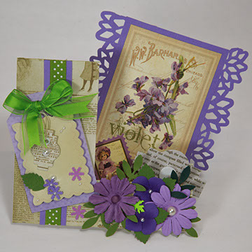 3D Floral Collection - Mauve Violets - 1501-04/M