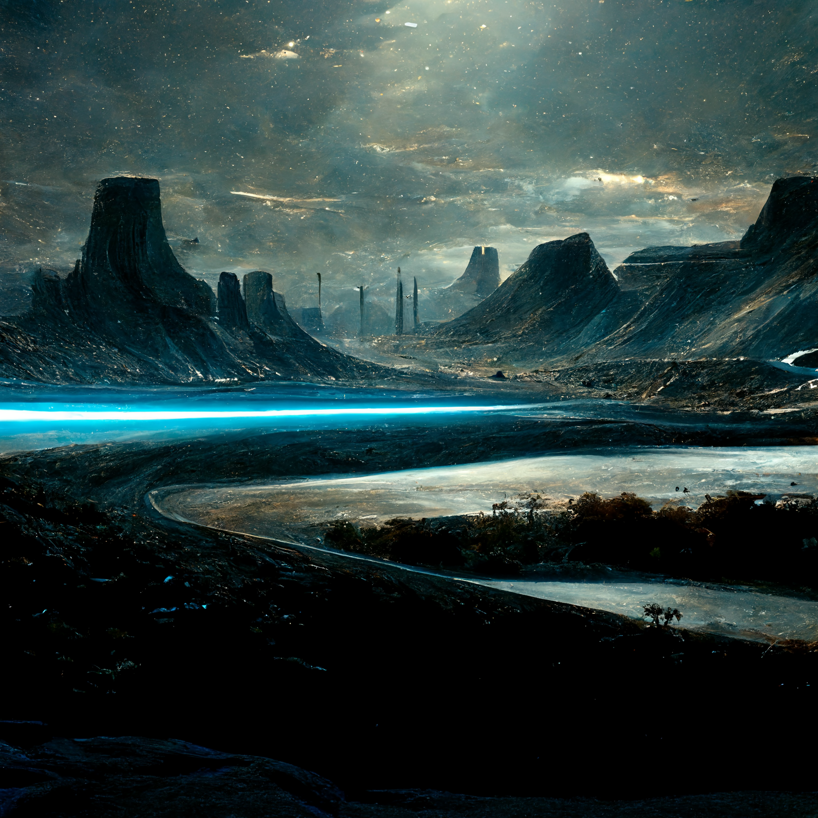 Beyond the mountains