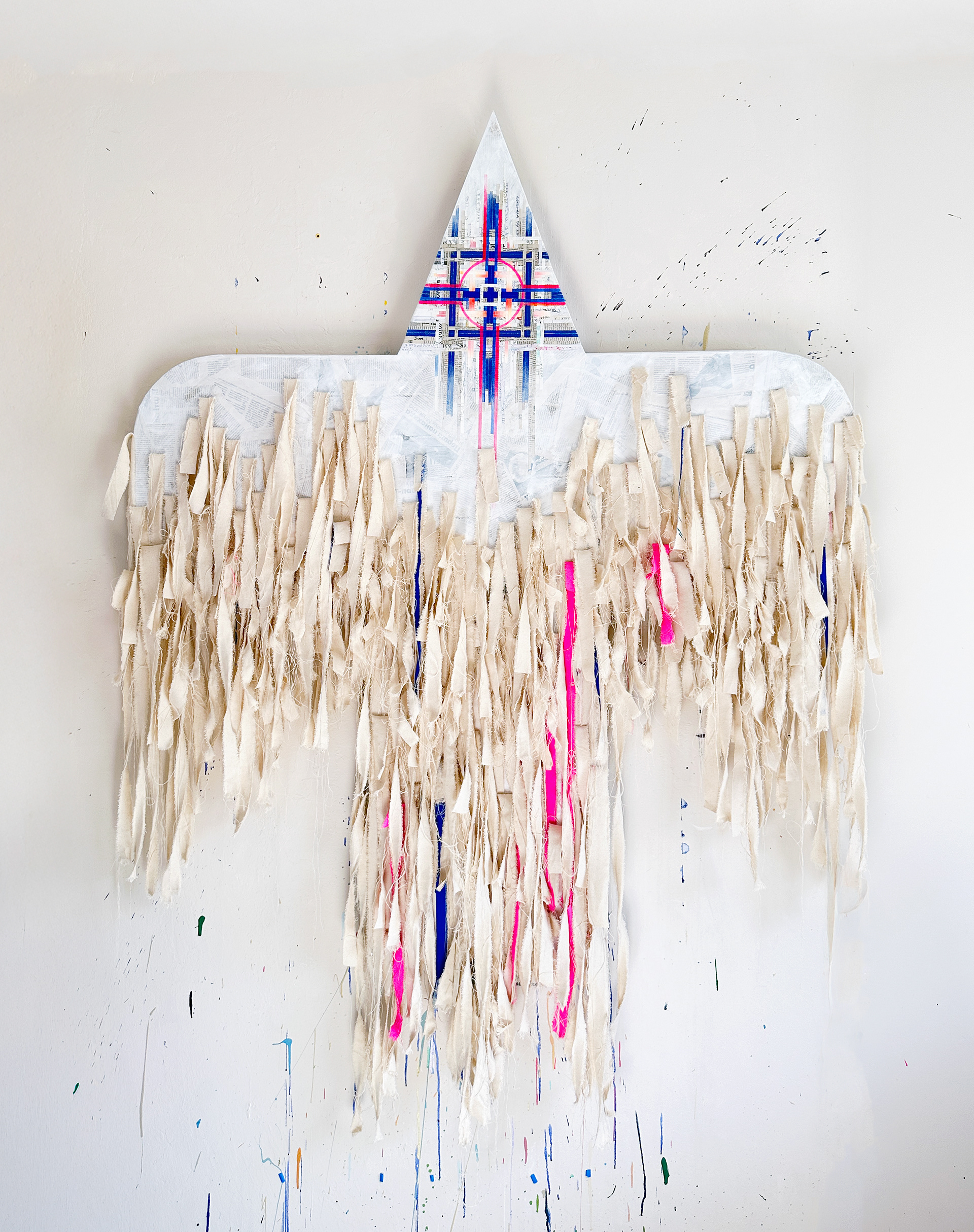 Karuna — a large 3-dimensional work by San Jose artist Natasha Kramskaya