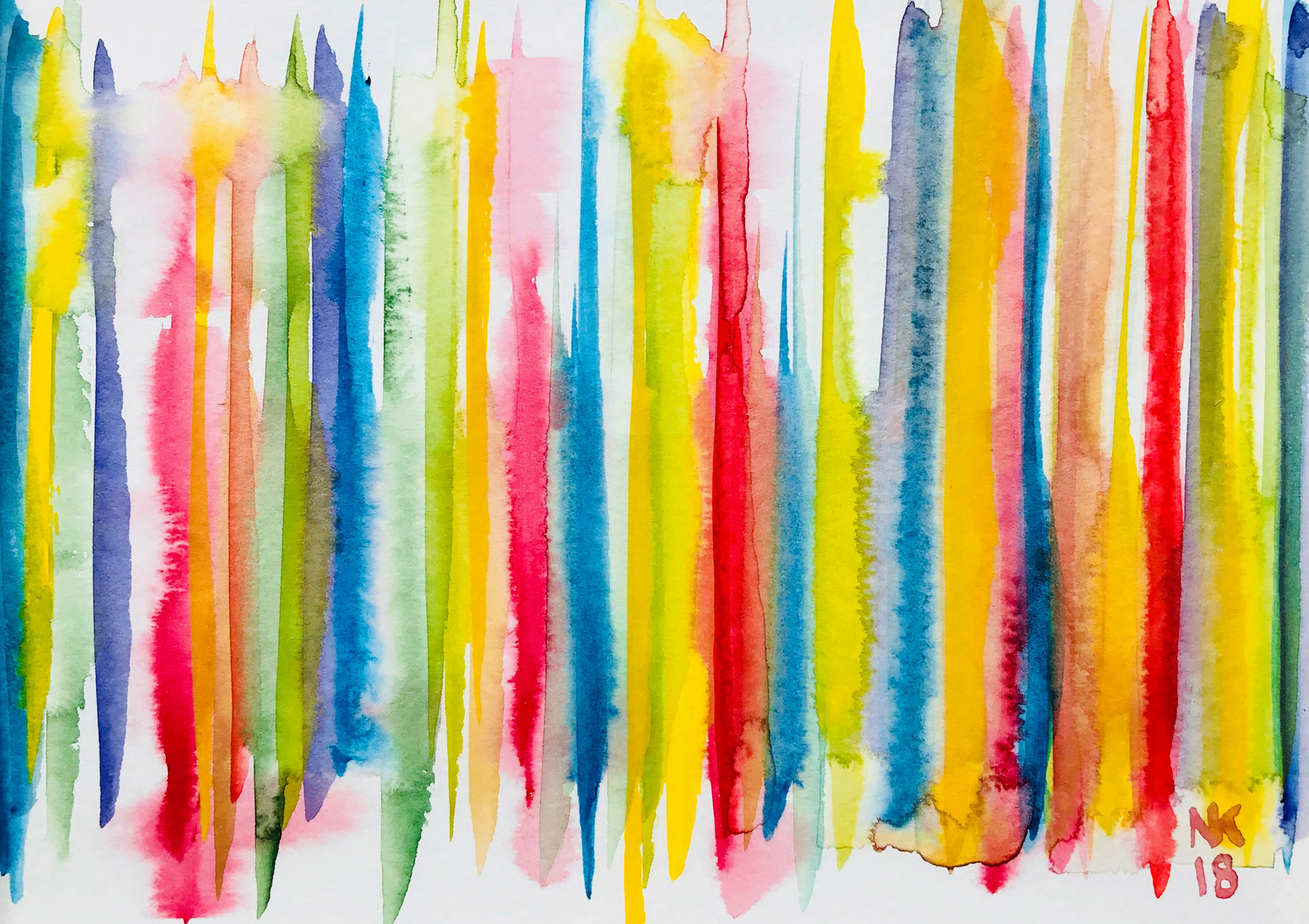 'Kilim' original watercolor