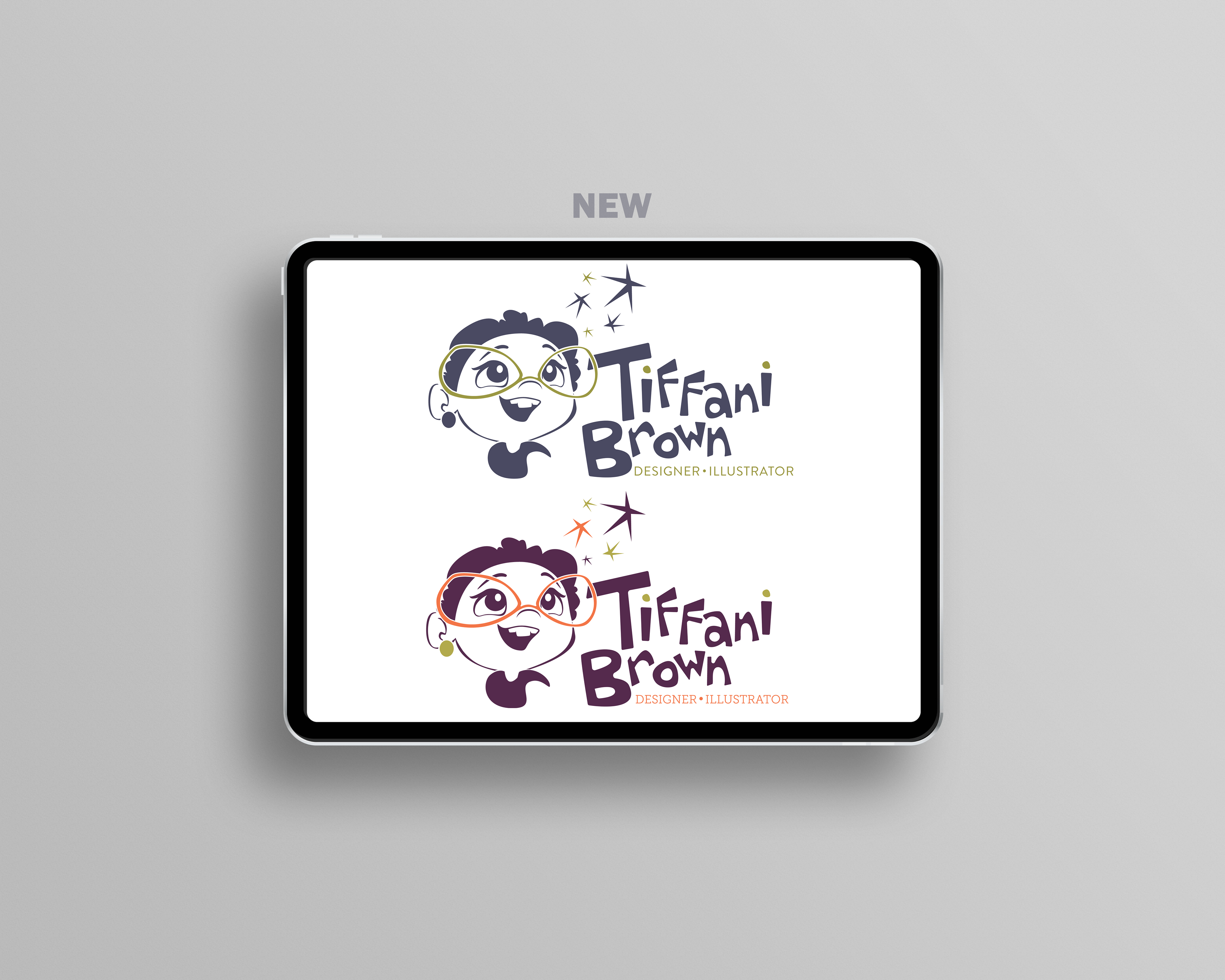 Use of New Logos: Illustration Portfolio (top) • Graphic Design (bottom)