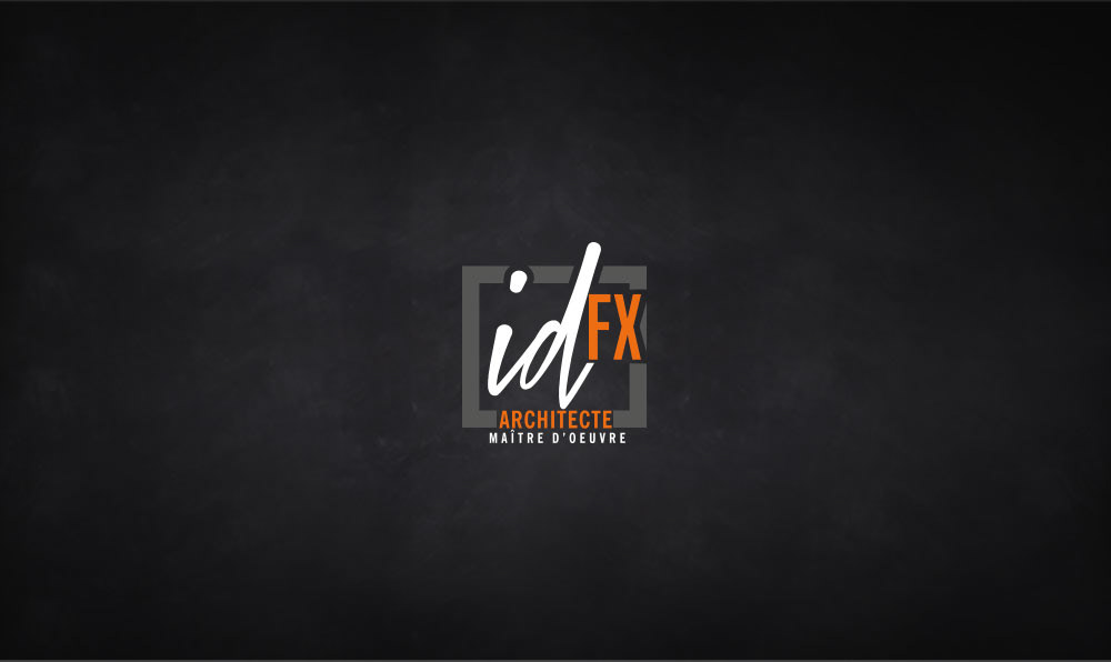 logo, identité visuelle, bloc marque pour l'architecte Ingrid Demeillers, de la société IDfx, située aux Herbiers