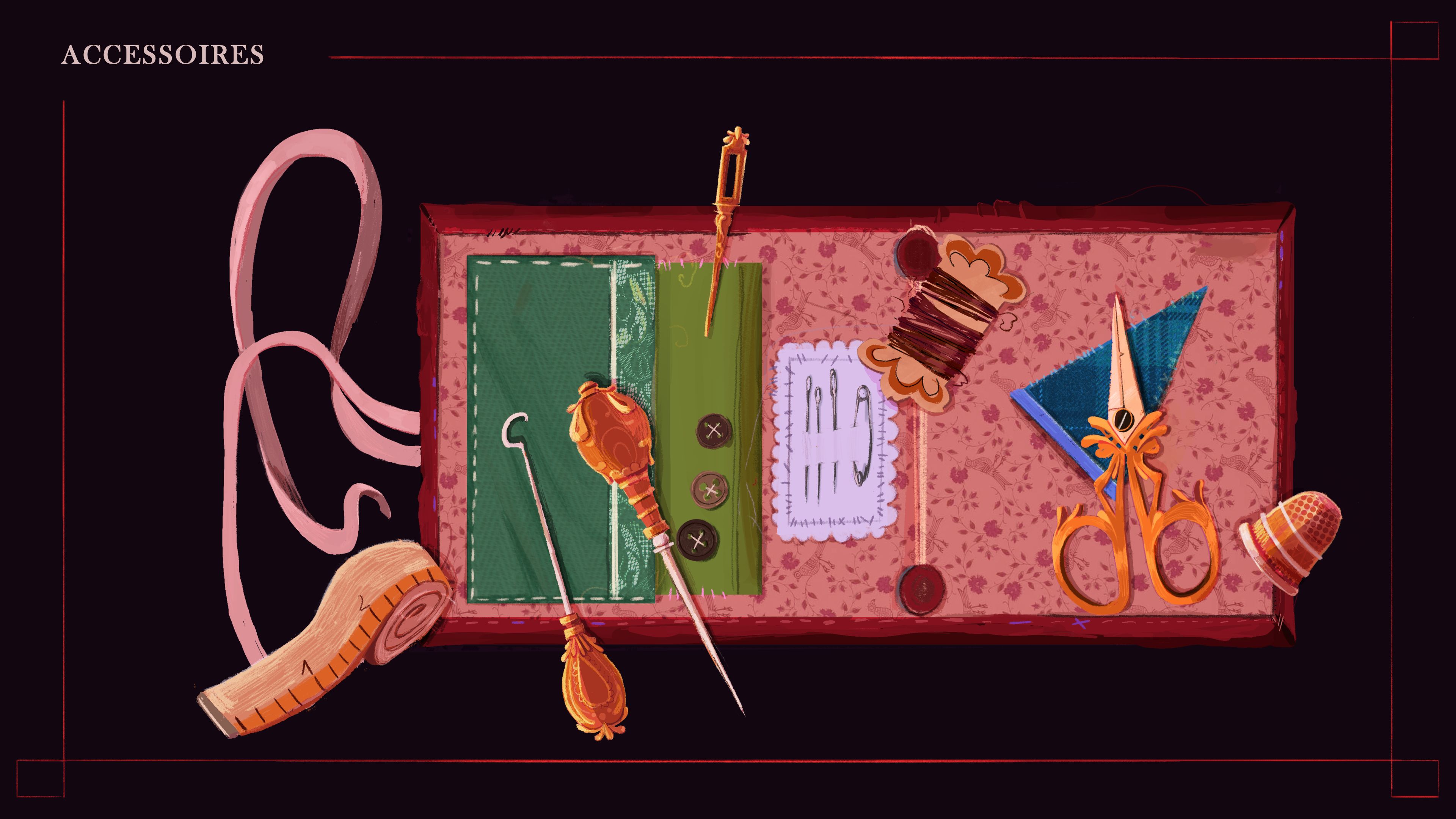 Trousse de couture de la sorcière