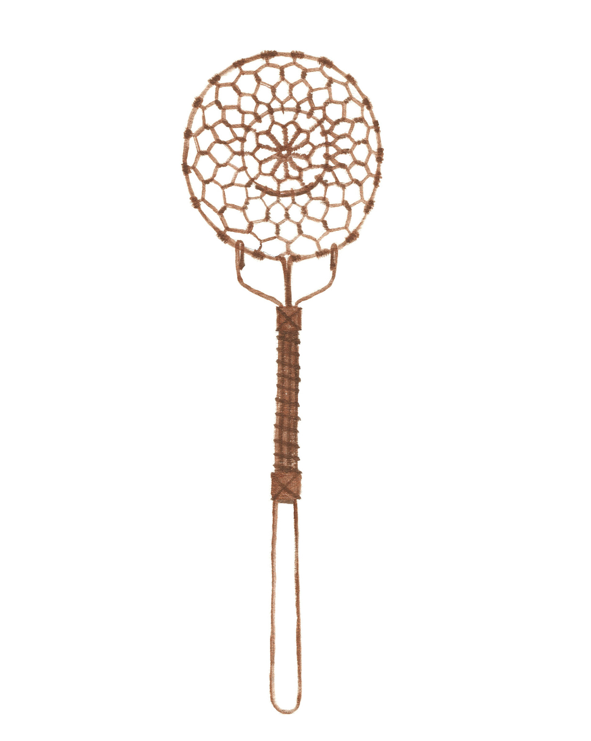 金網工芸のすくい網