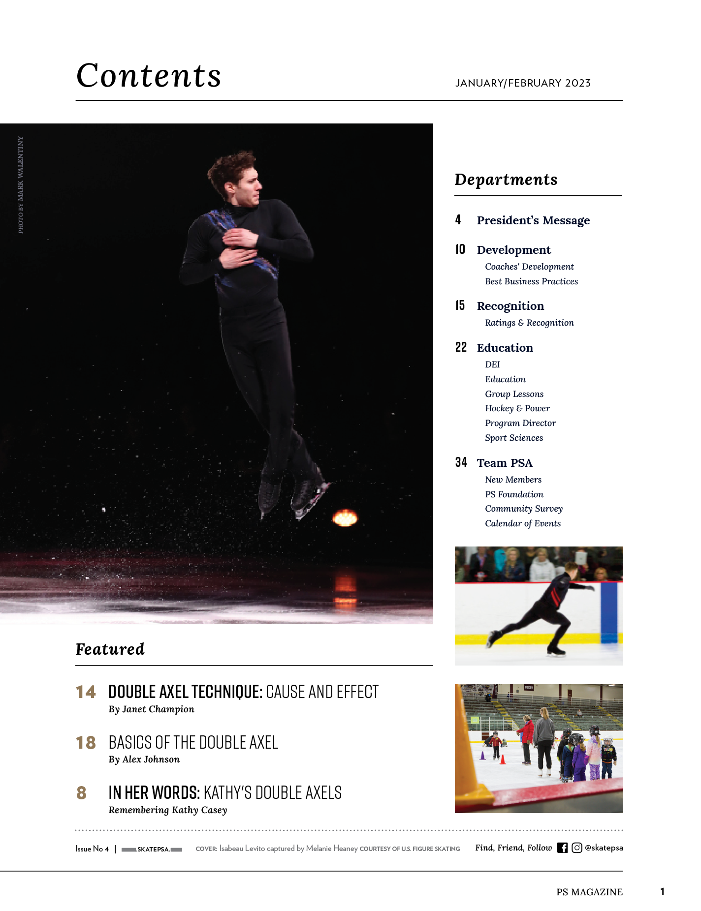 A Table of Contents from our PS Magazine