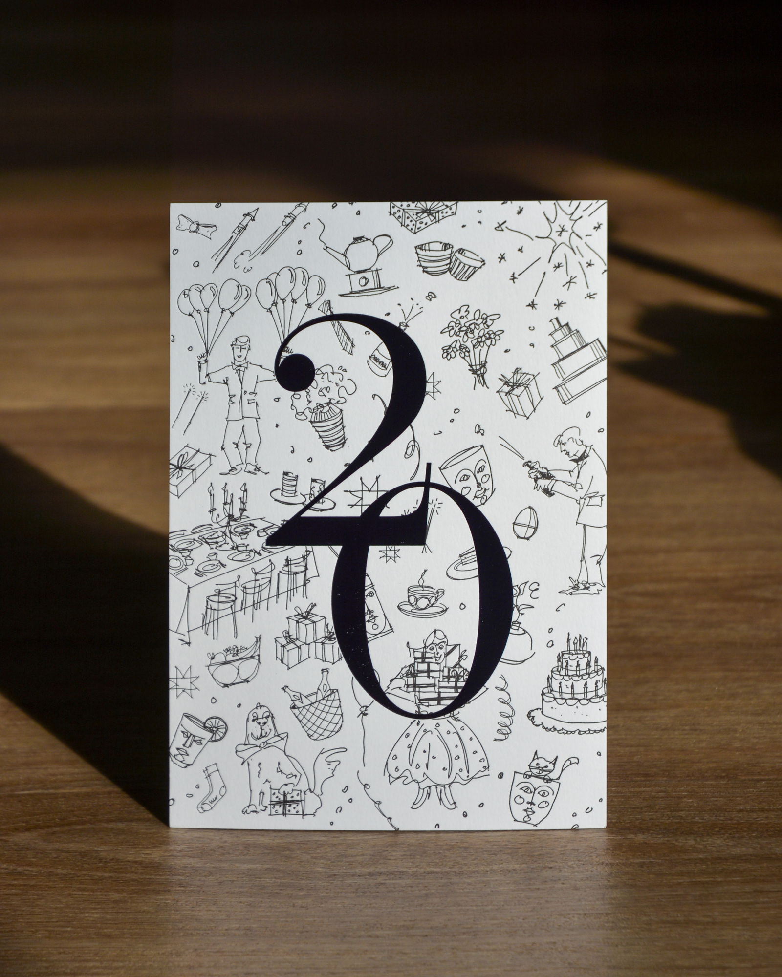 Invitation card for 20s anniversary SIEGER by Fürstenberg