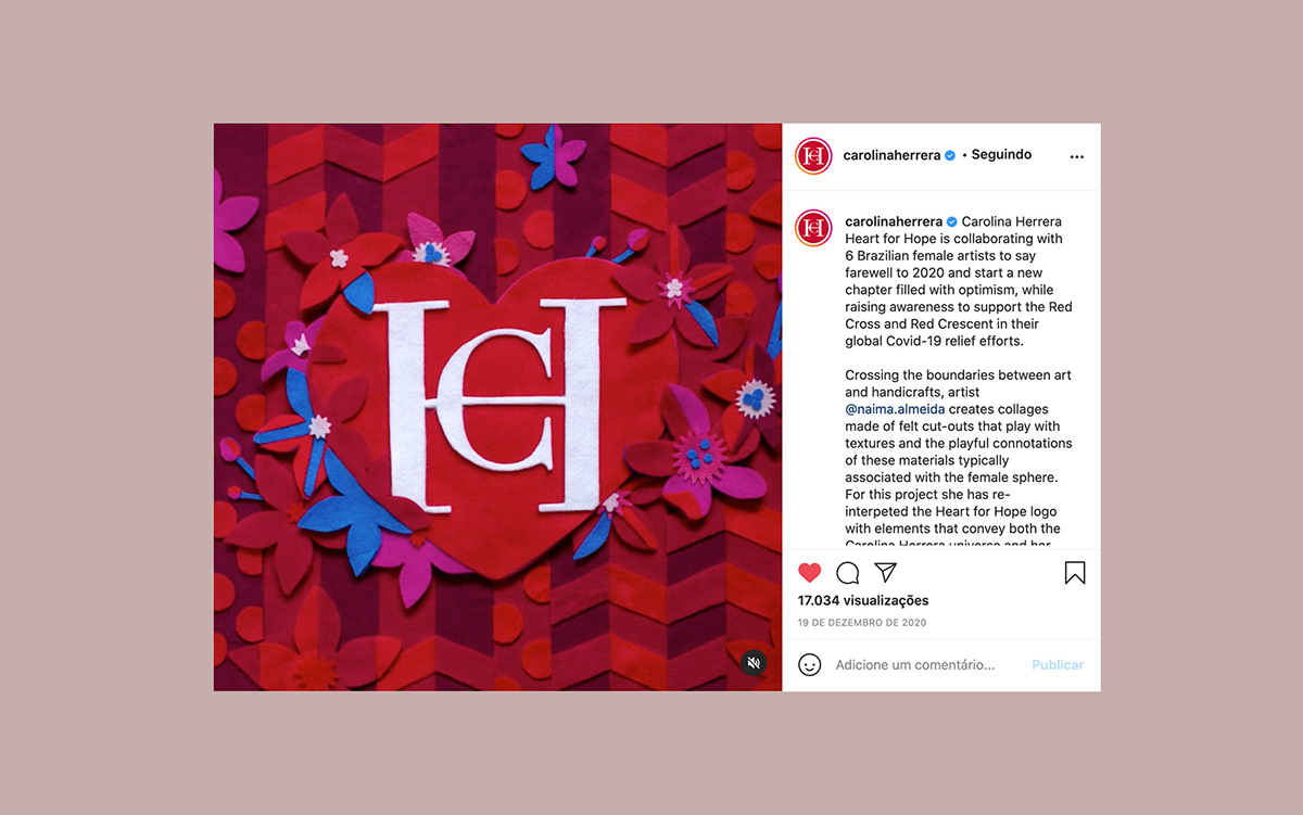 Naíma Almeida Carolina Herrera Heart for Hope