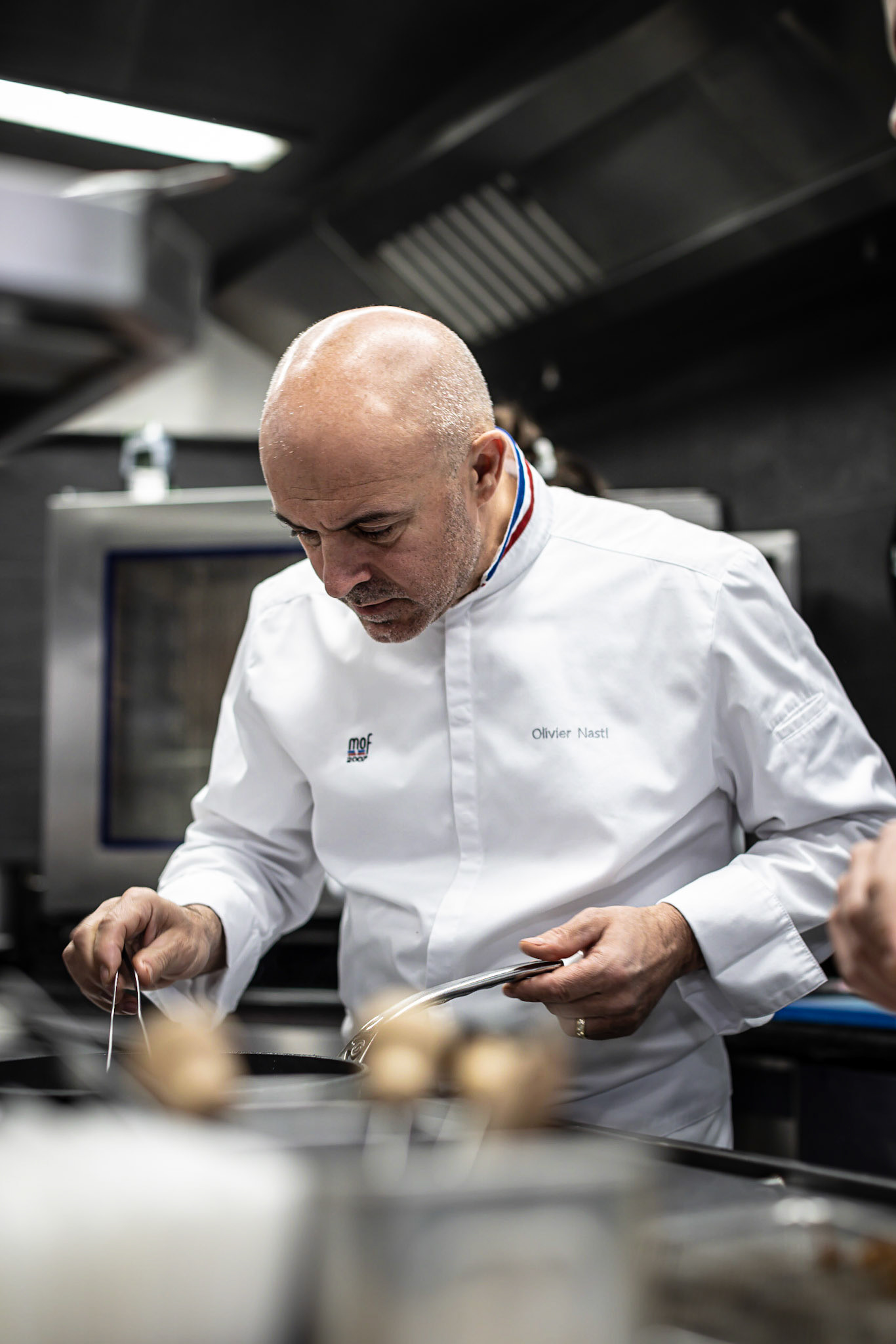 Olivier Nasti en cuisine