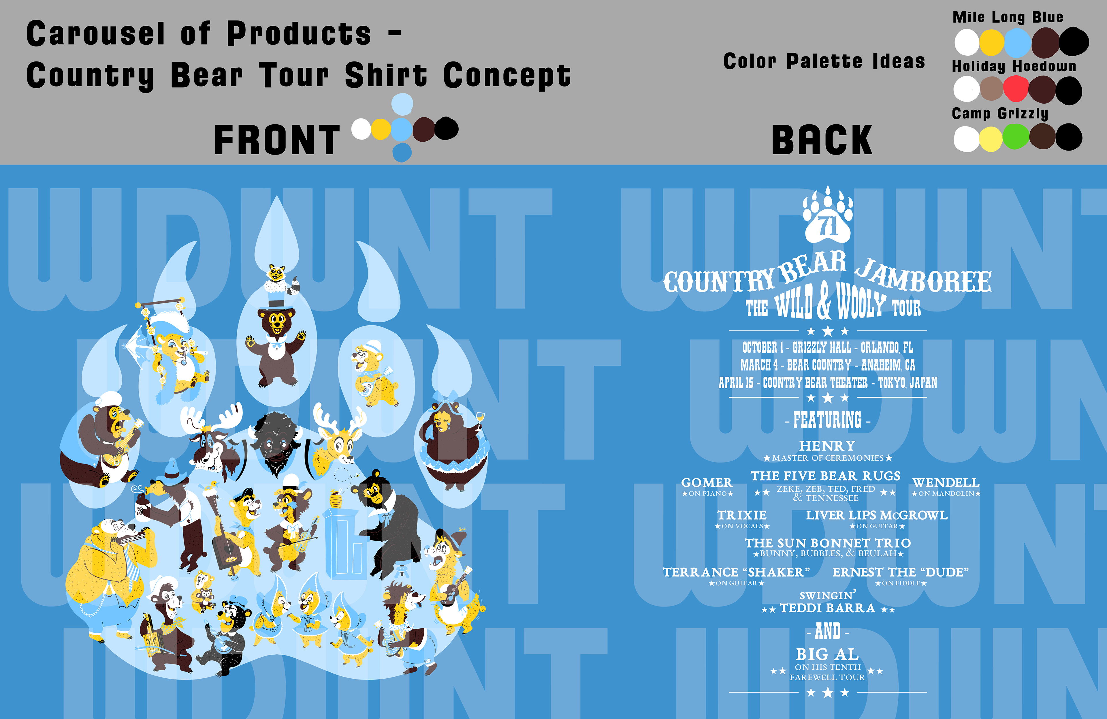 Country Bears T-Shirt Design for WDWNT