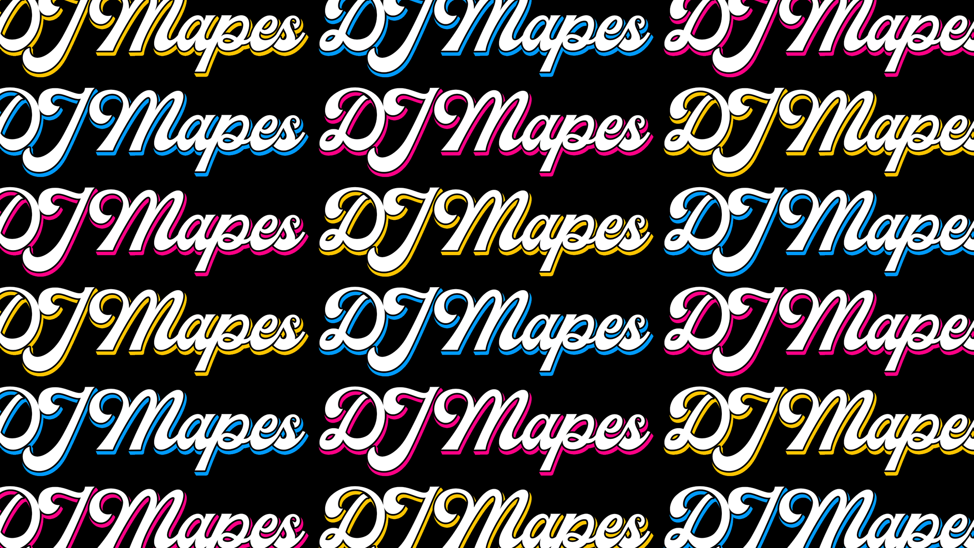 DJ Logo Wallpaper, made for having in the background during Trivia Nights.