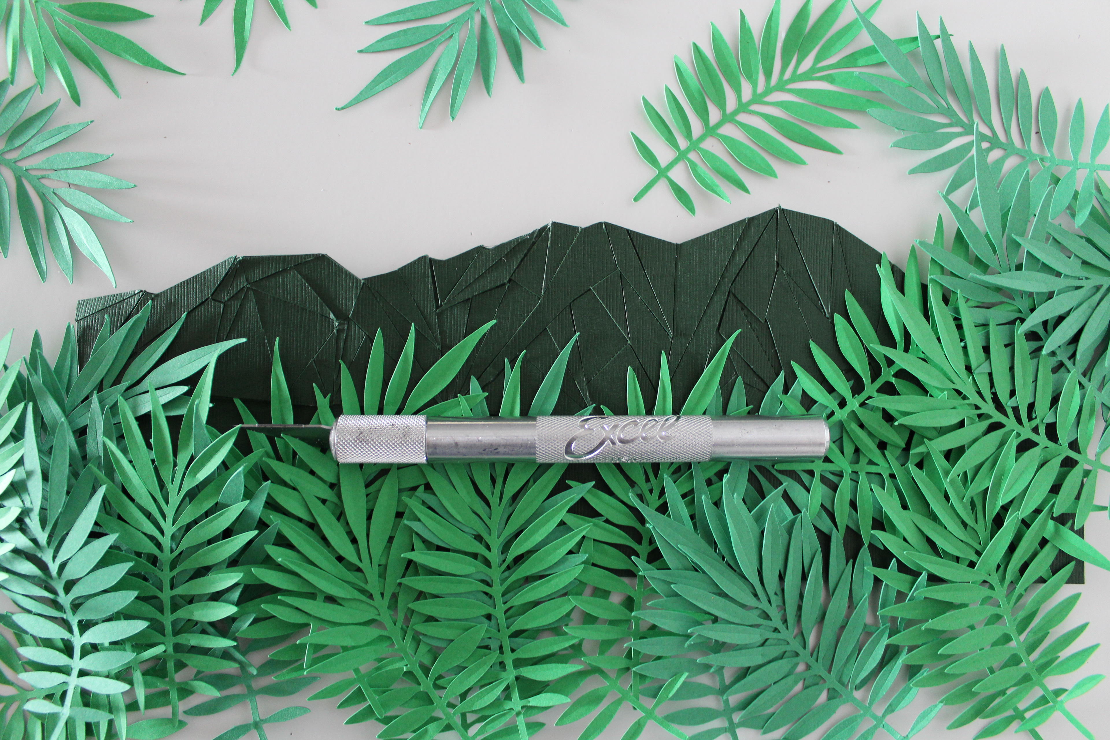 Avila Mountain - Paper art 