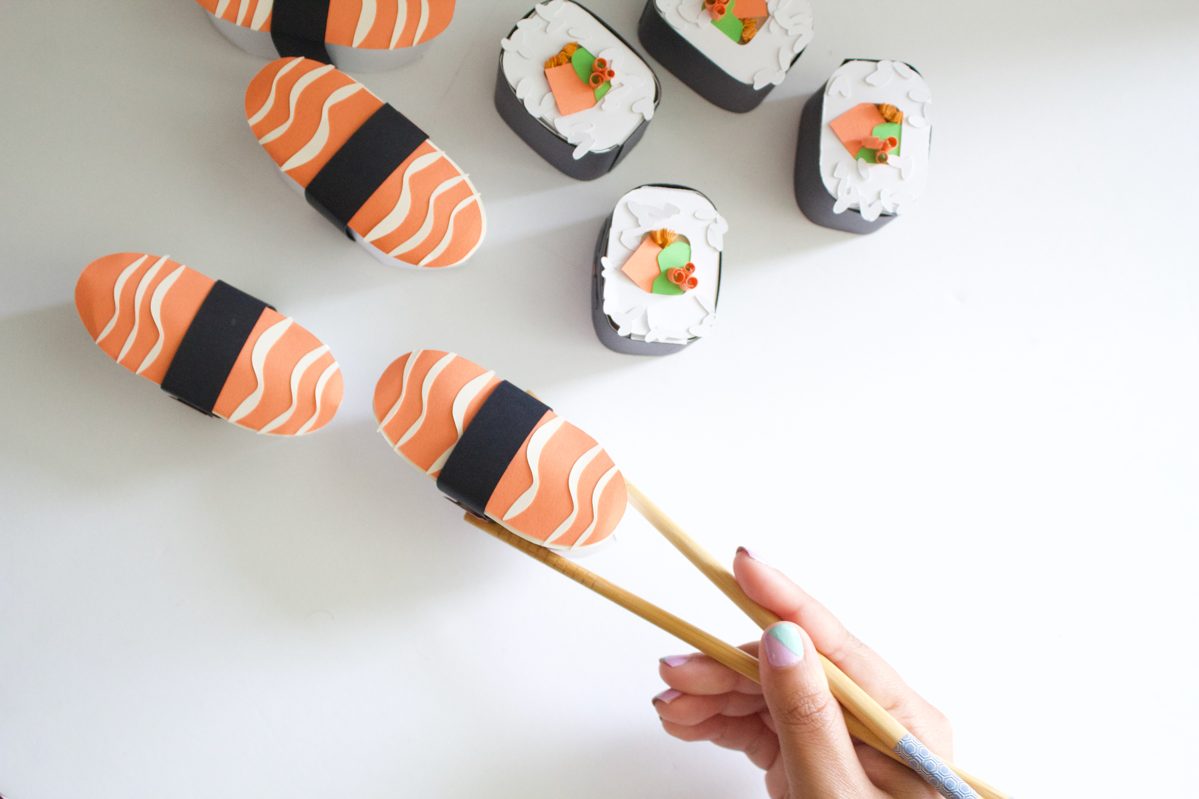 Sushi + Sashimi 3D Paper Miniatures