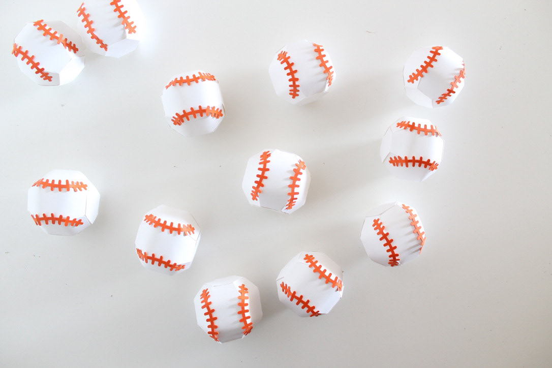 3D Paper baseball