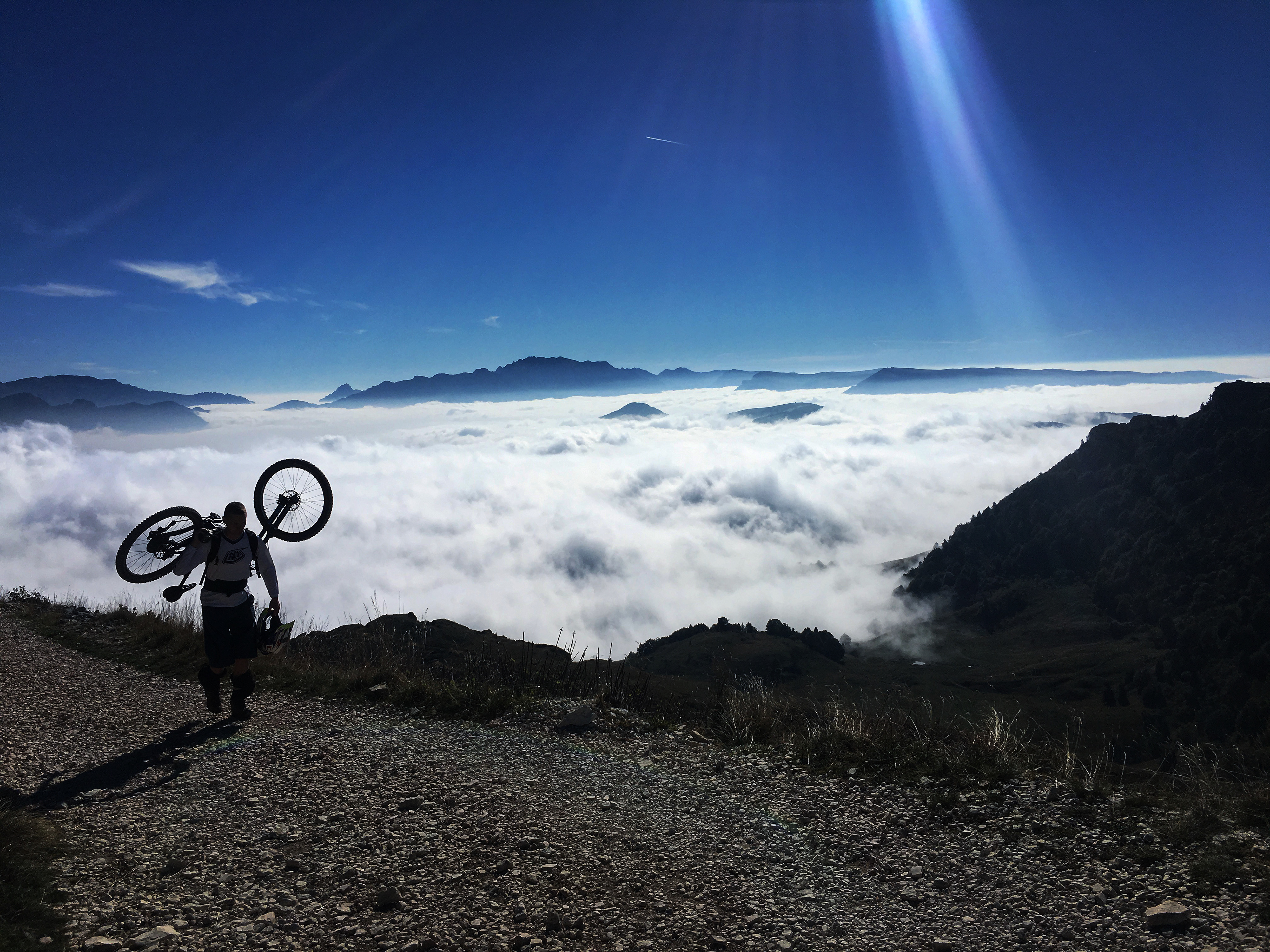 Above the clouds in Italy