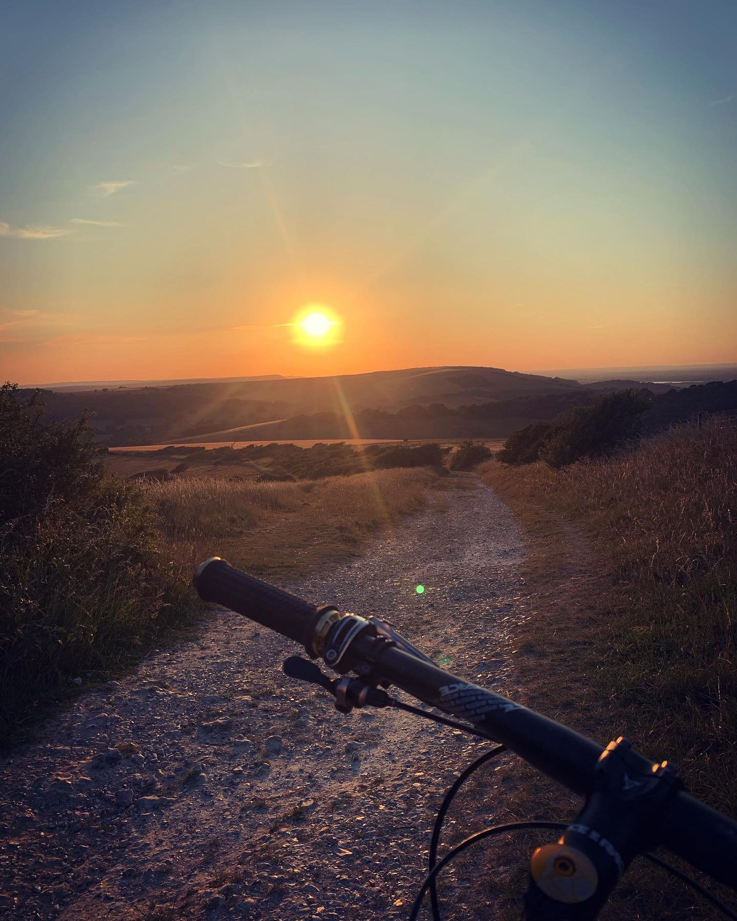 Sunset on the South Downs