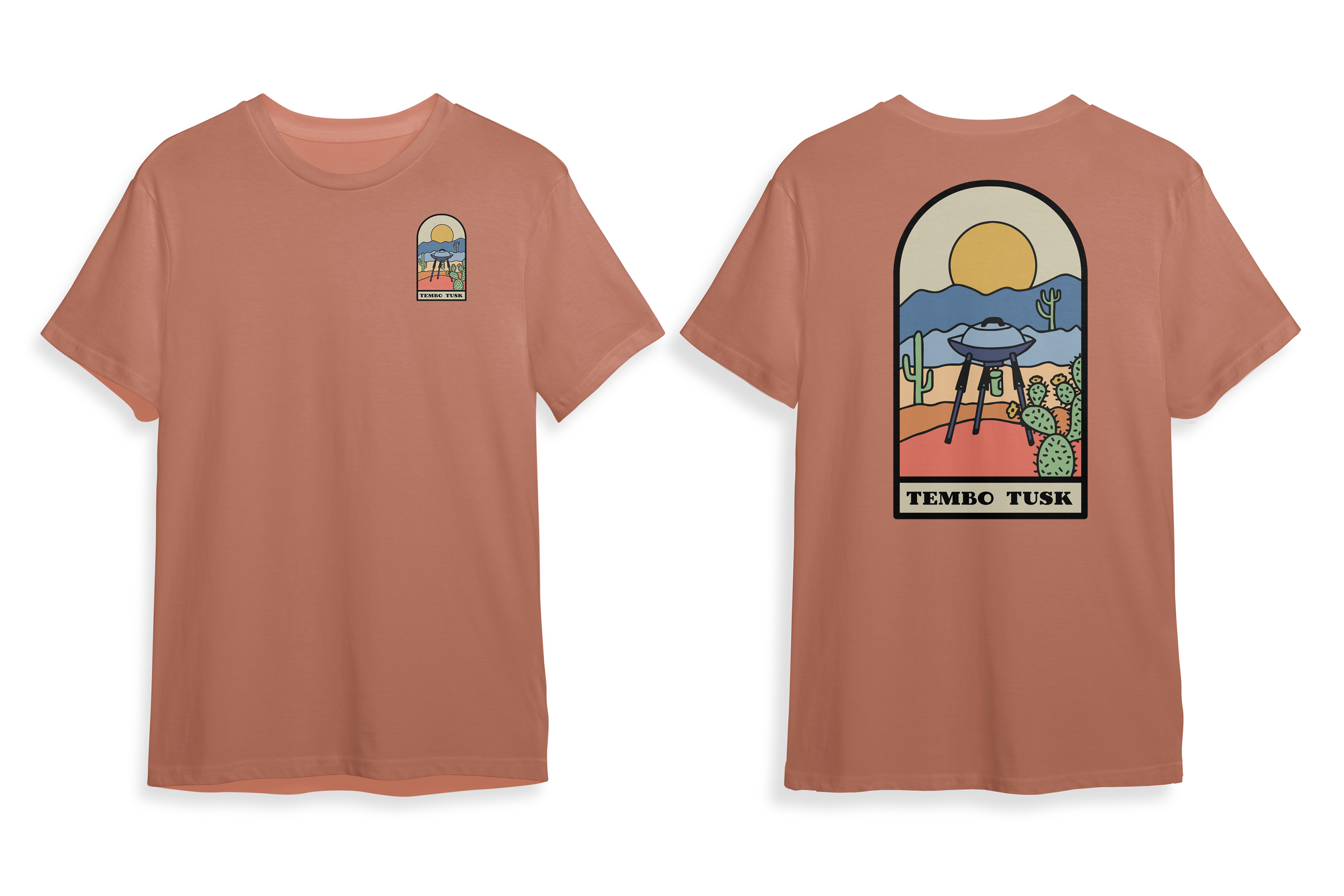 Blazing Desert Heat Tshirt Mockup