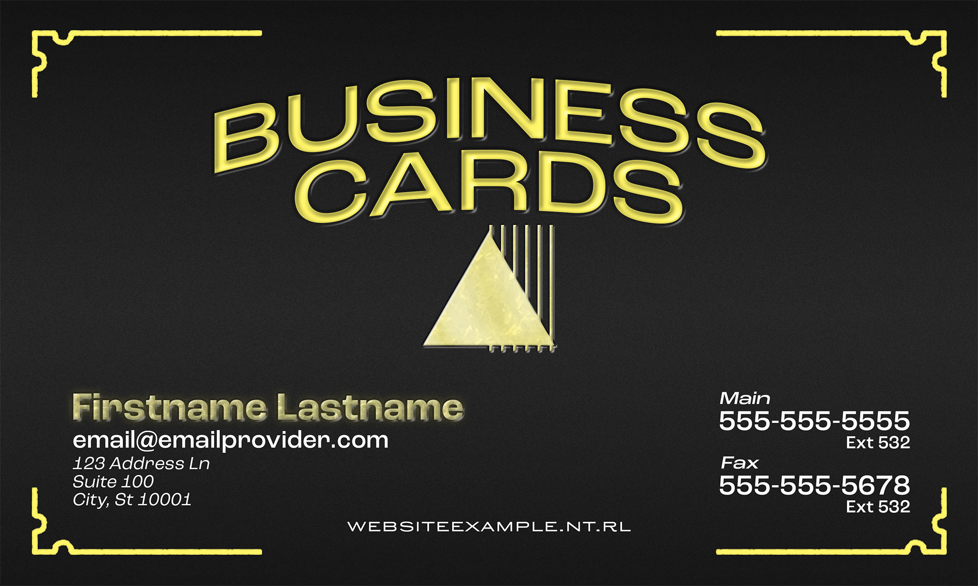 Prestige Business Card Example - June 2022