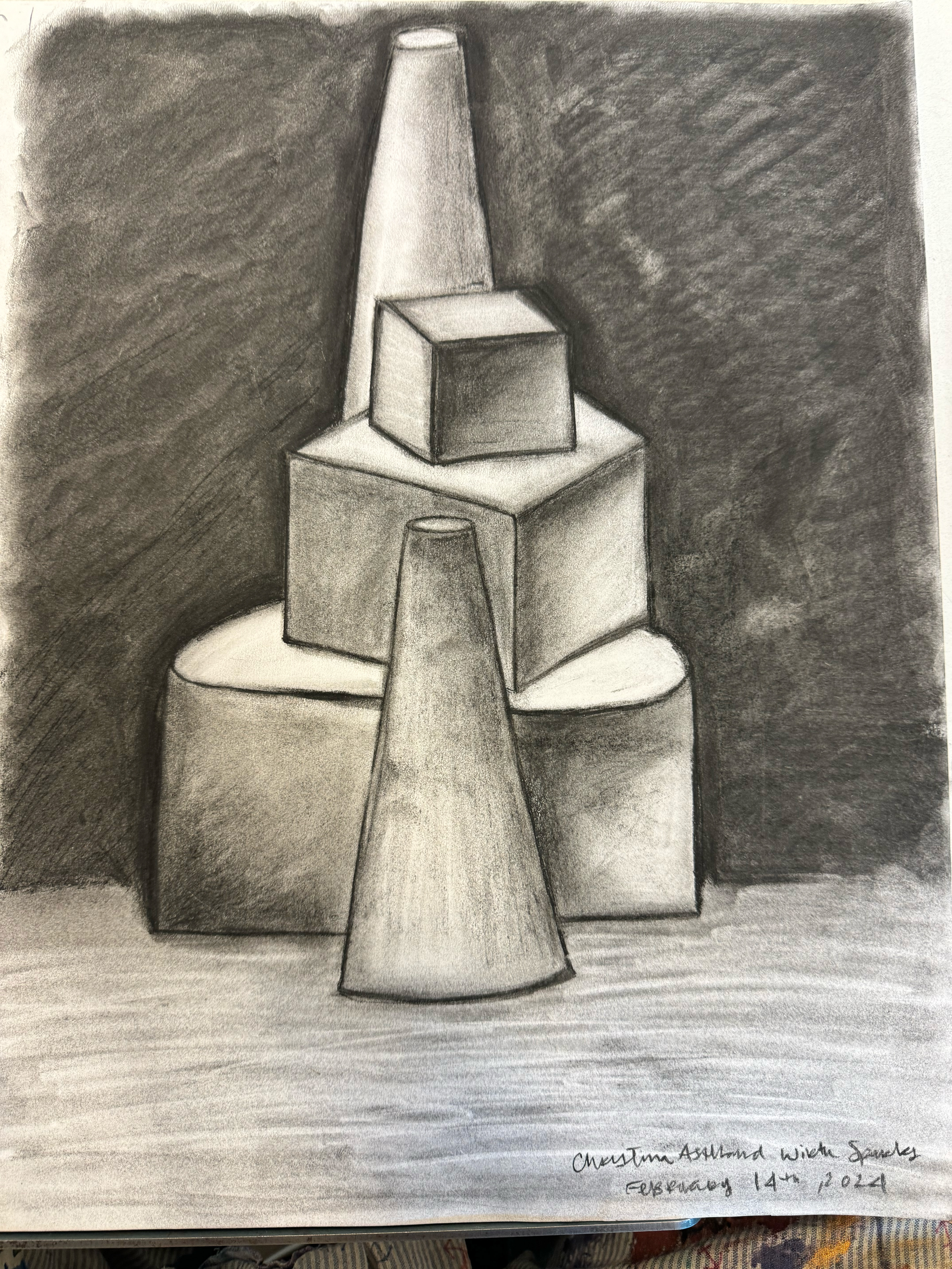 My first charcoal still life...